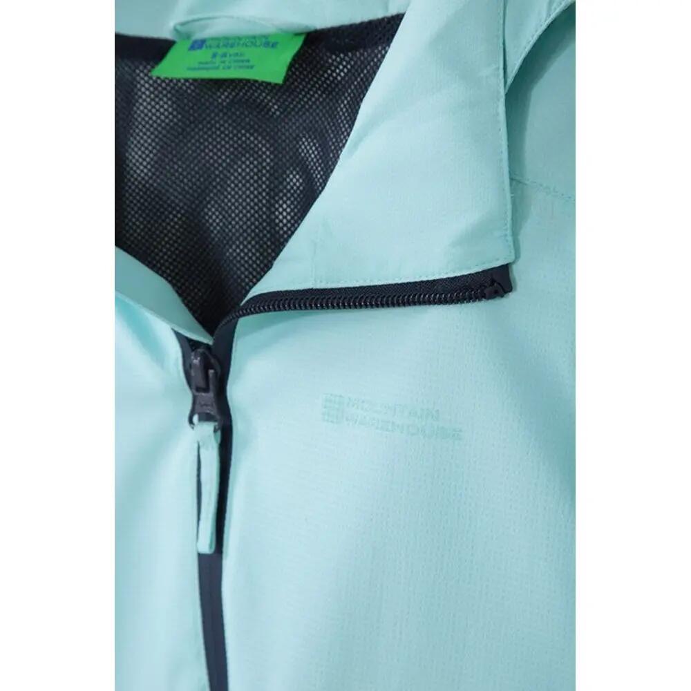 Childrens/Kids Cloud Burst Waterproof Jacket (Teal) 6/6