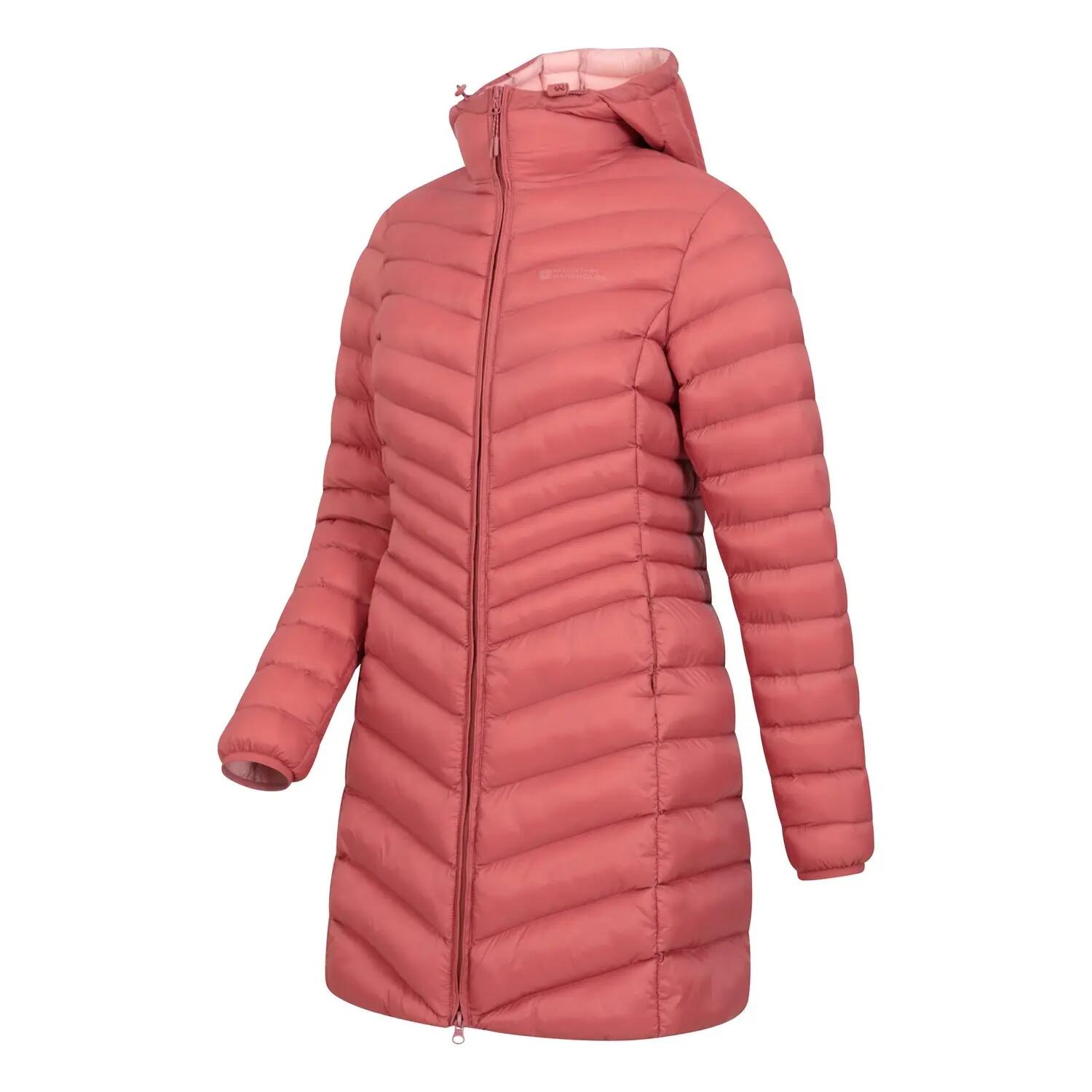 Womens/Ladies Florence Long Padded Jacket (Rust) 5/6