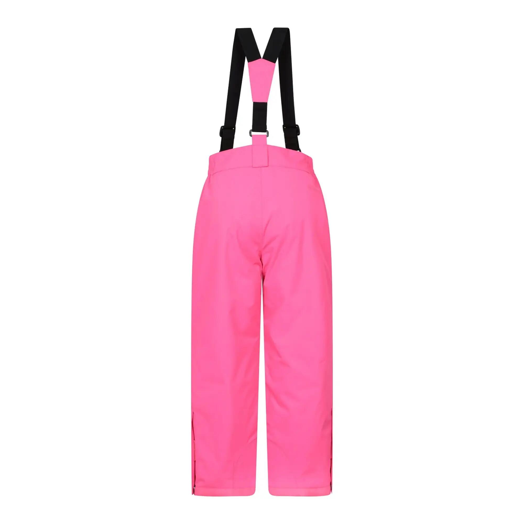 Childrens/Kids Printed Ski Jacket Set (Bright Pink) 6/6