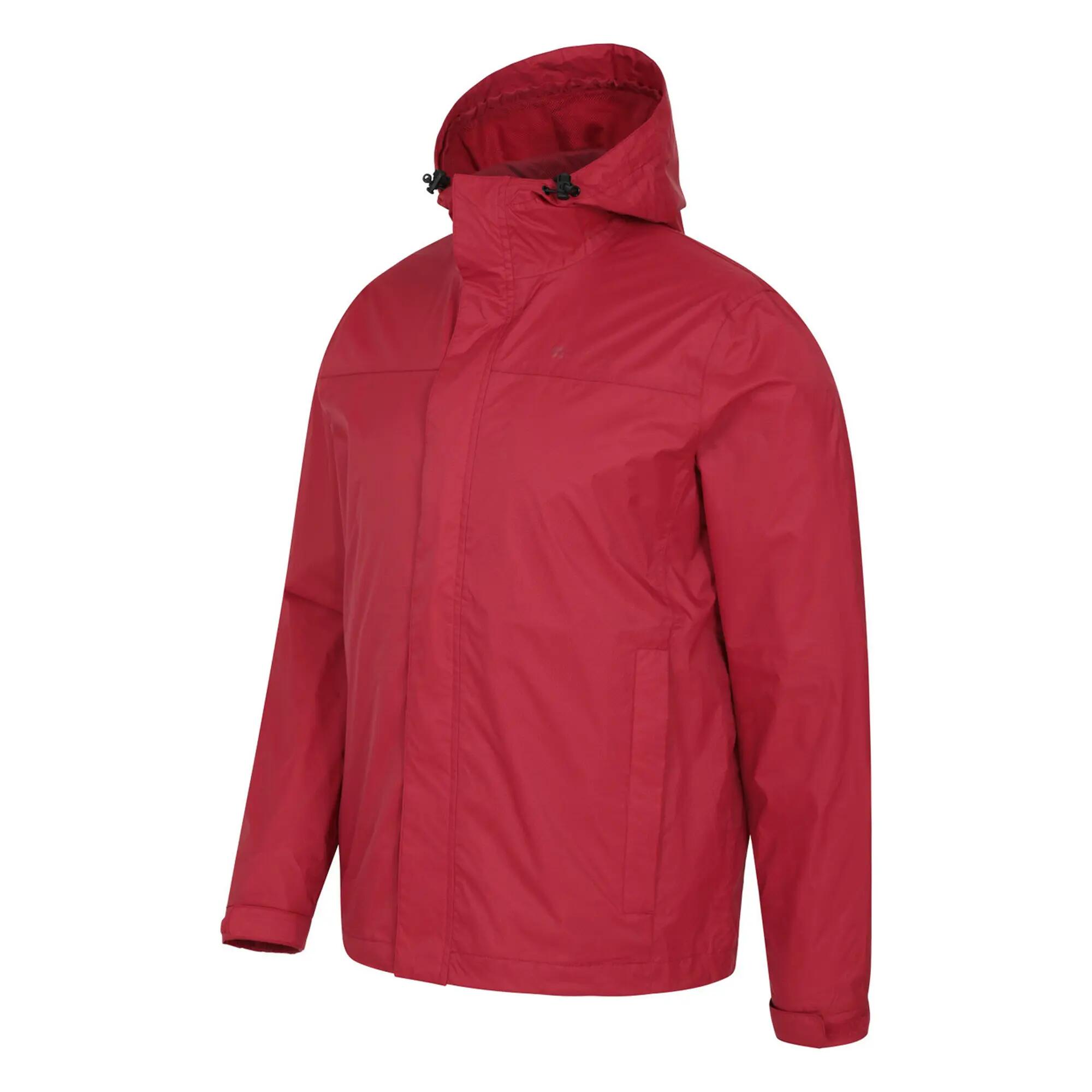 Mens Torrent Waterproof Jacket (Dark Red) 3/4