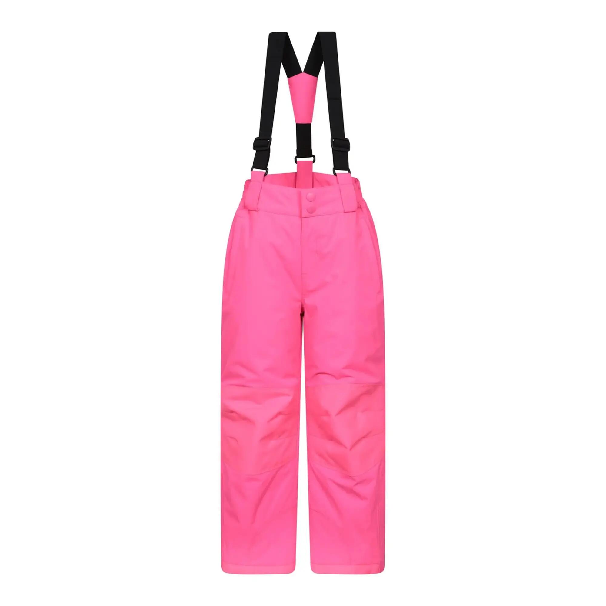 Childrens/Kids Printed Ski Jacket Set (Bright Pink) 5/6