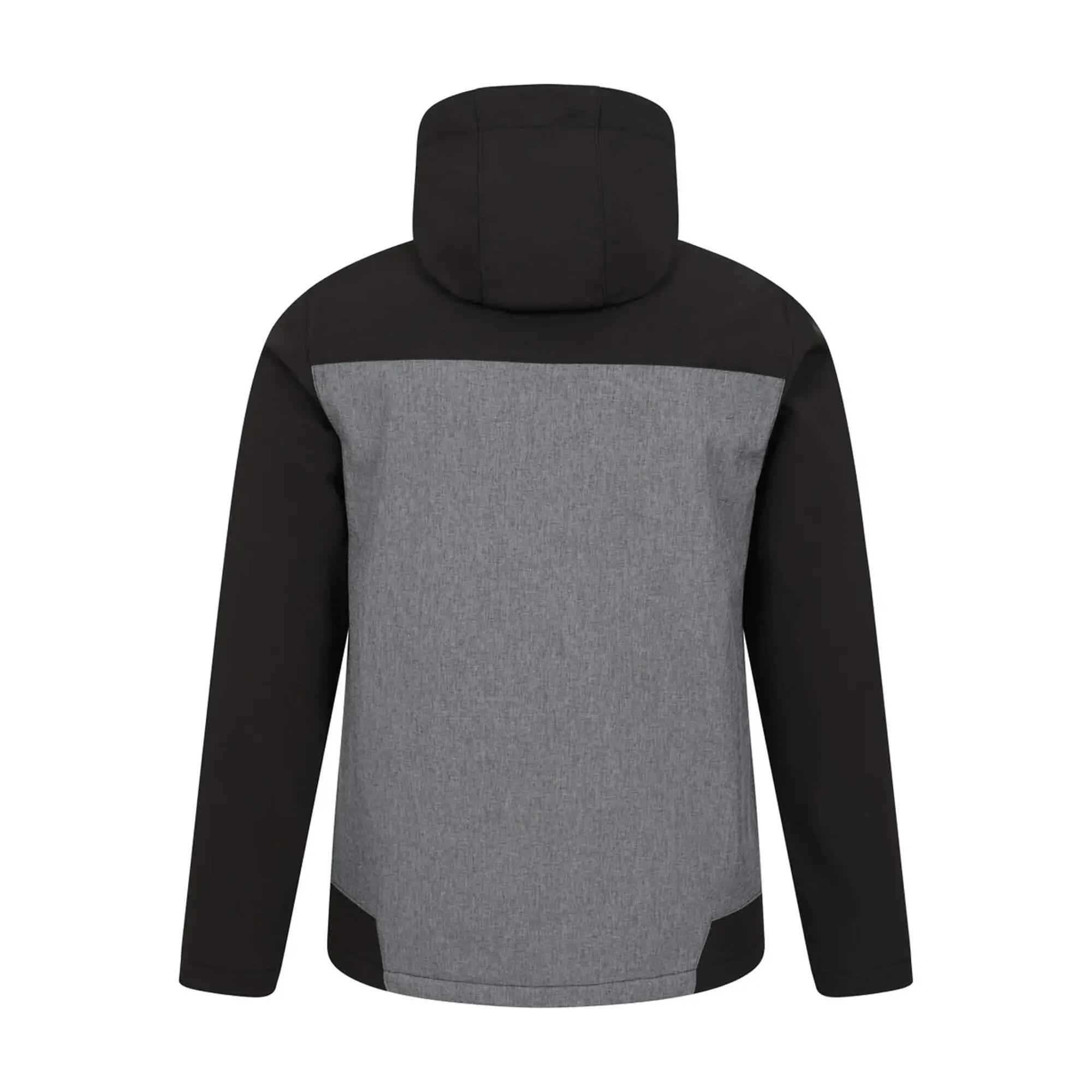 Mens Illuminate II Soft Shell Jacket (Dark Grey) 2/4