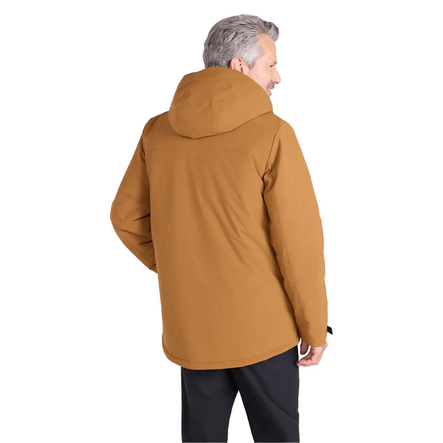 Mens Langdon Water Resistant Padded Parka (Tan) 5/5