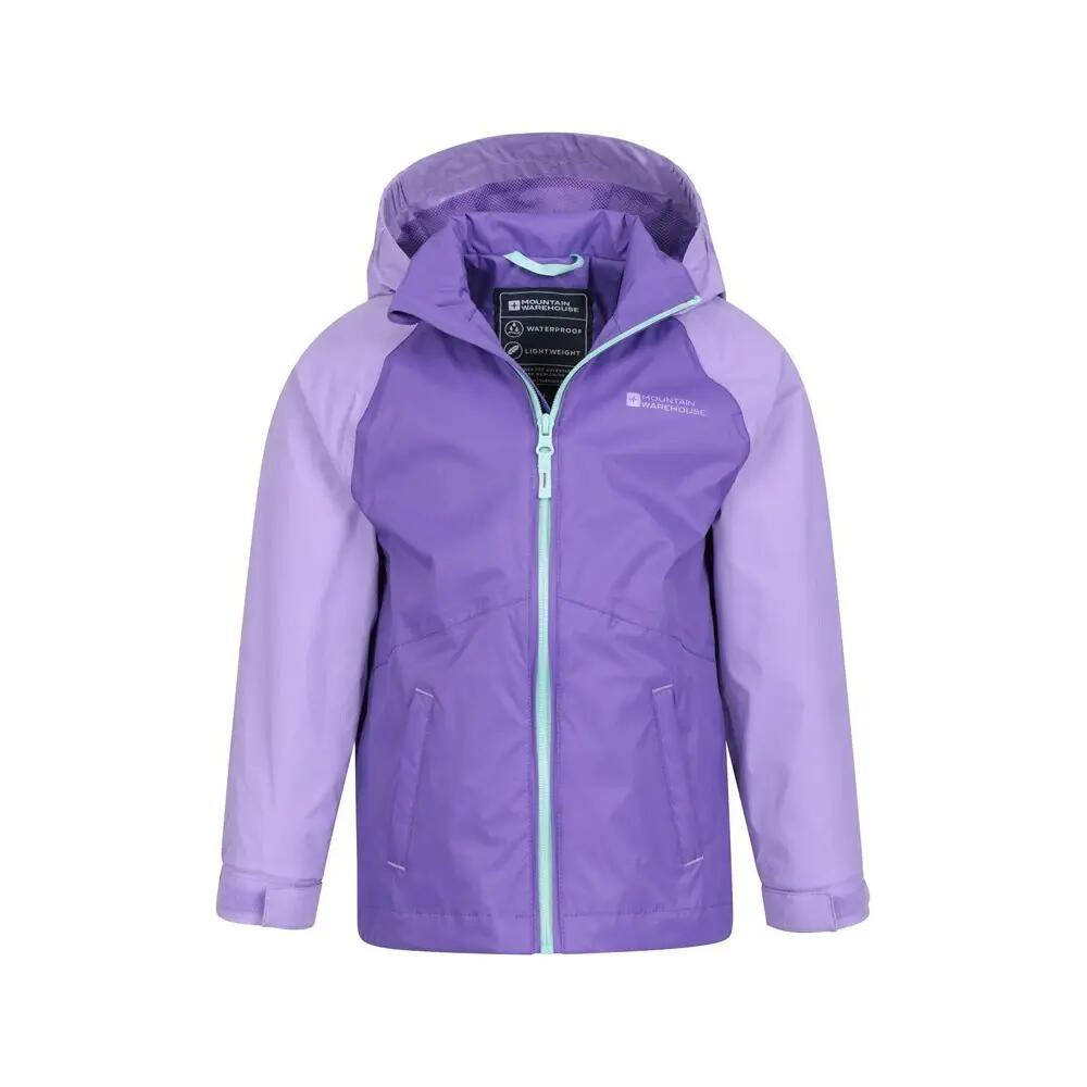 Childrens/Kids Torrent II Waterproof Jacket (Lilac) 5/5