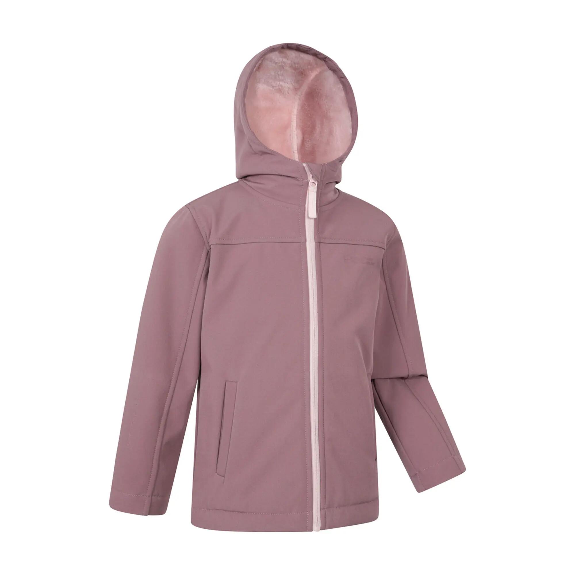 Giacca Soft Shell Bambini Mountain Warehouse Arctic Rosa 4/4