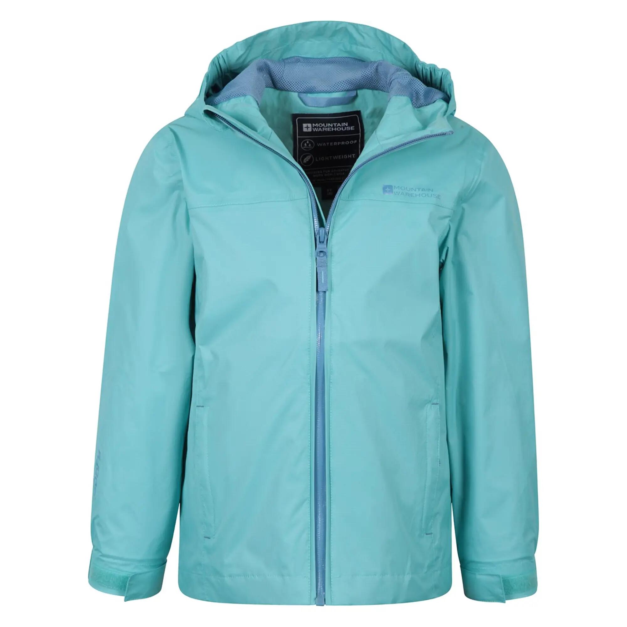 Childrens/Kids Torrent Taped Seam Waterproof Jacket (Teal) 5/5