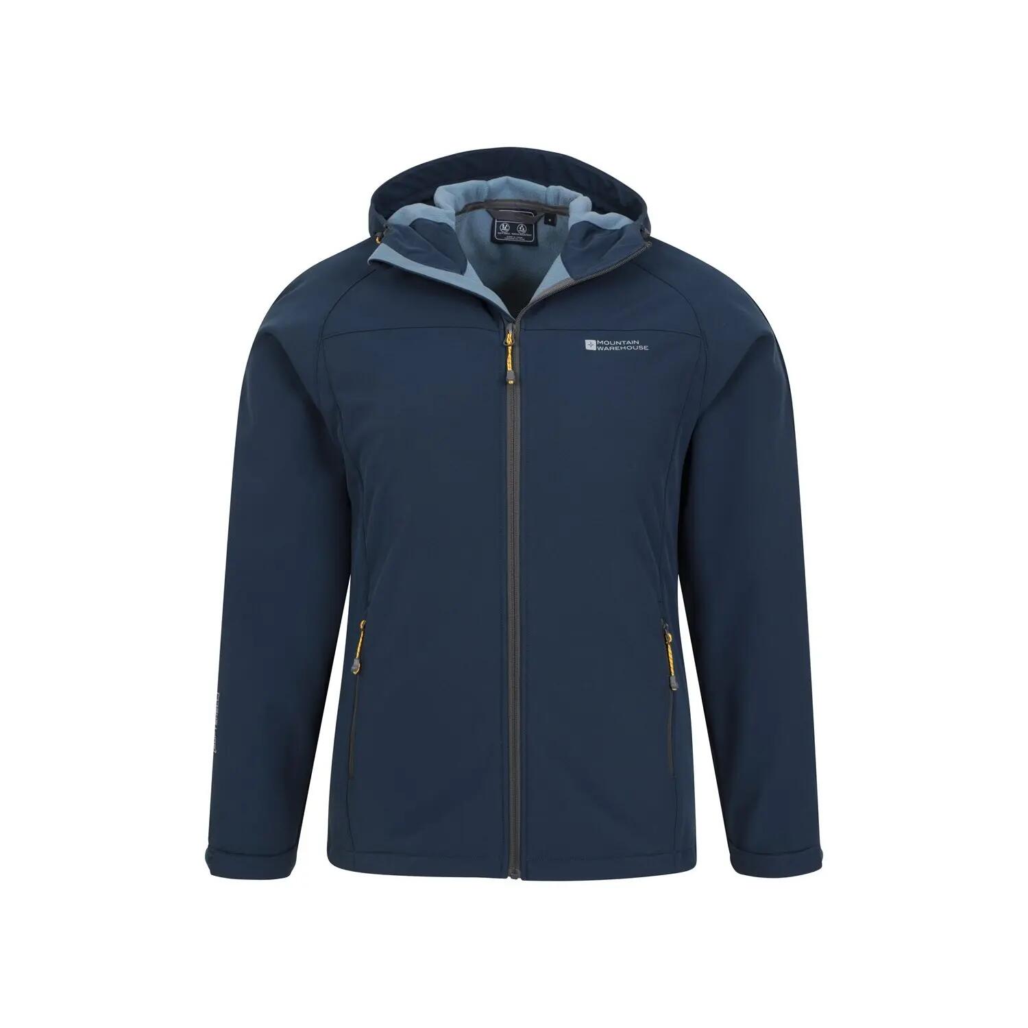 Giacca Soft Shell Uomo Mountain Warehouse Exodus Blu 5/5