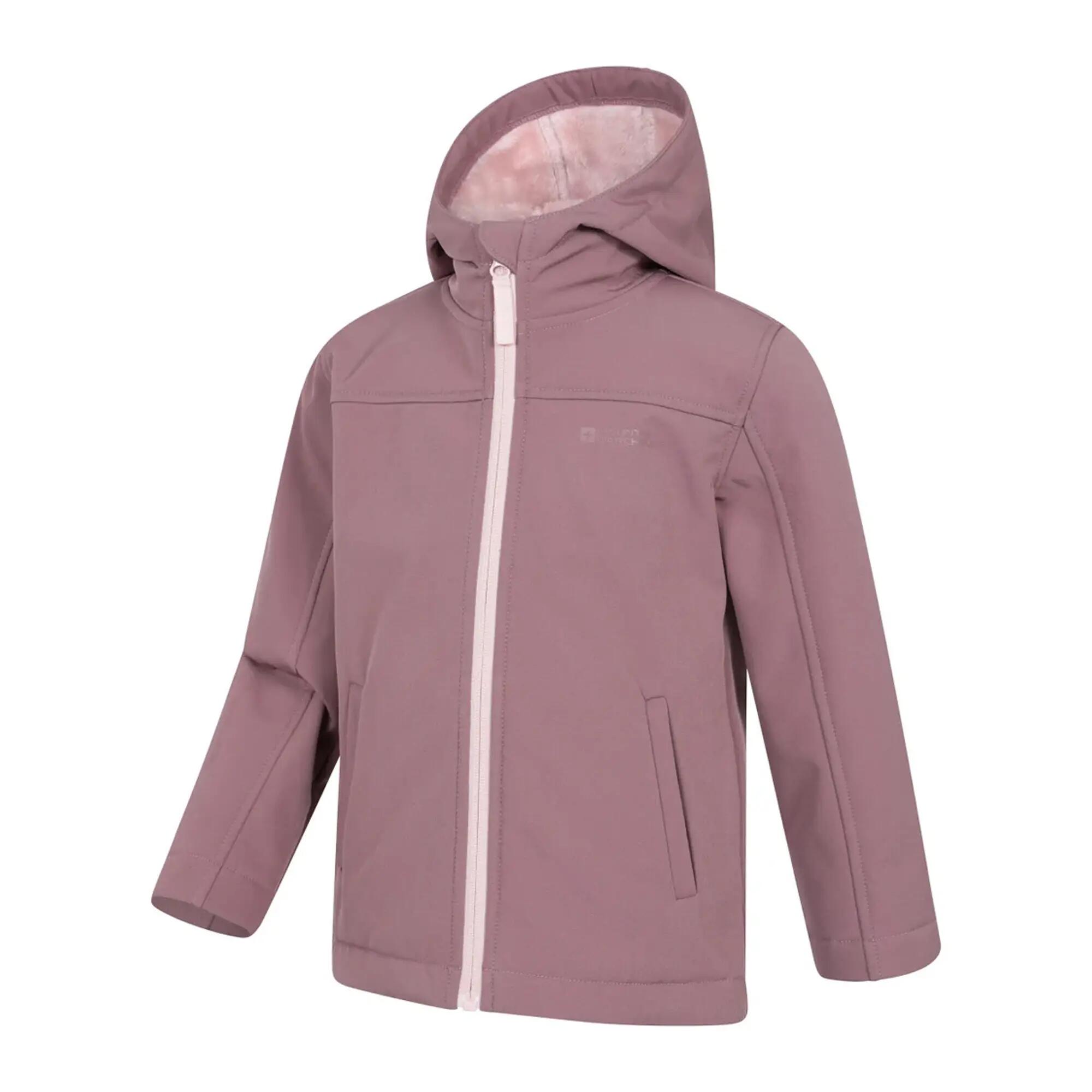 Giacca Soft Shell Bambini Mountain Warehouse Arctic Rosa 3/4