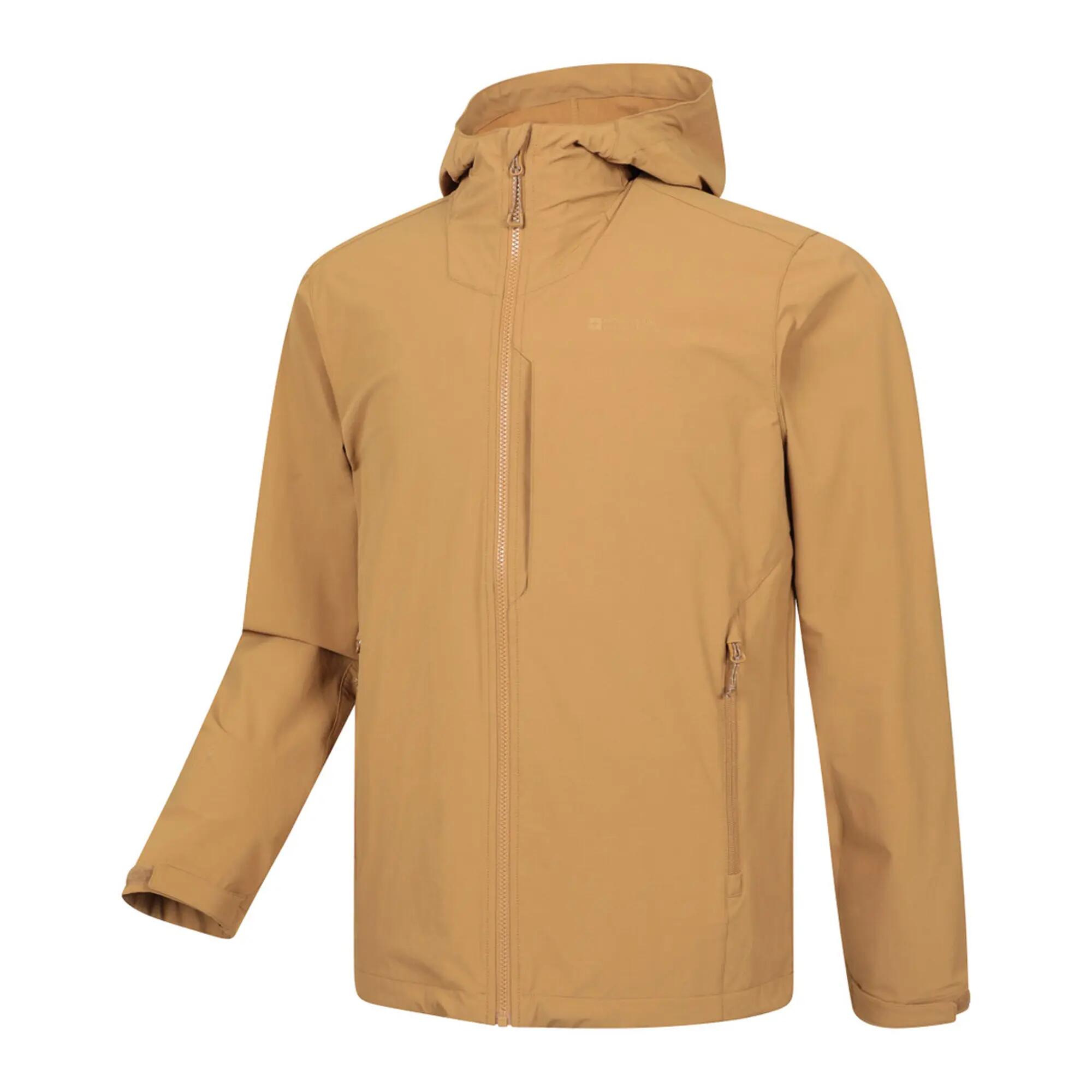 Mens Retreat Packable Soft Shell Jacket (Tan) 3/3
