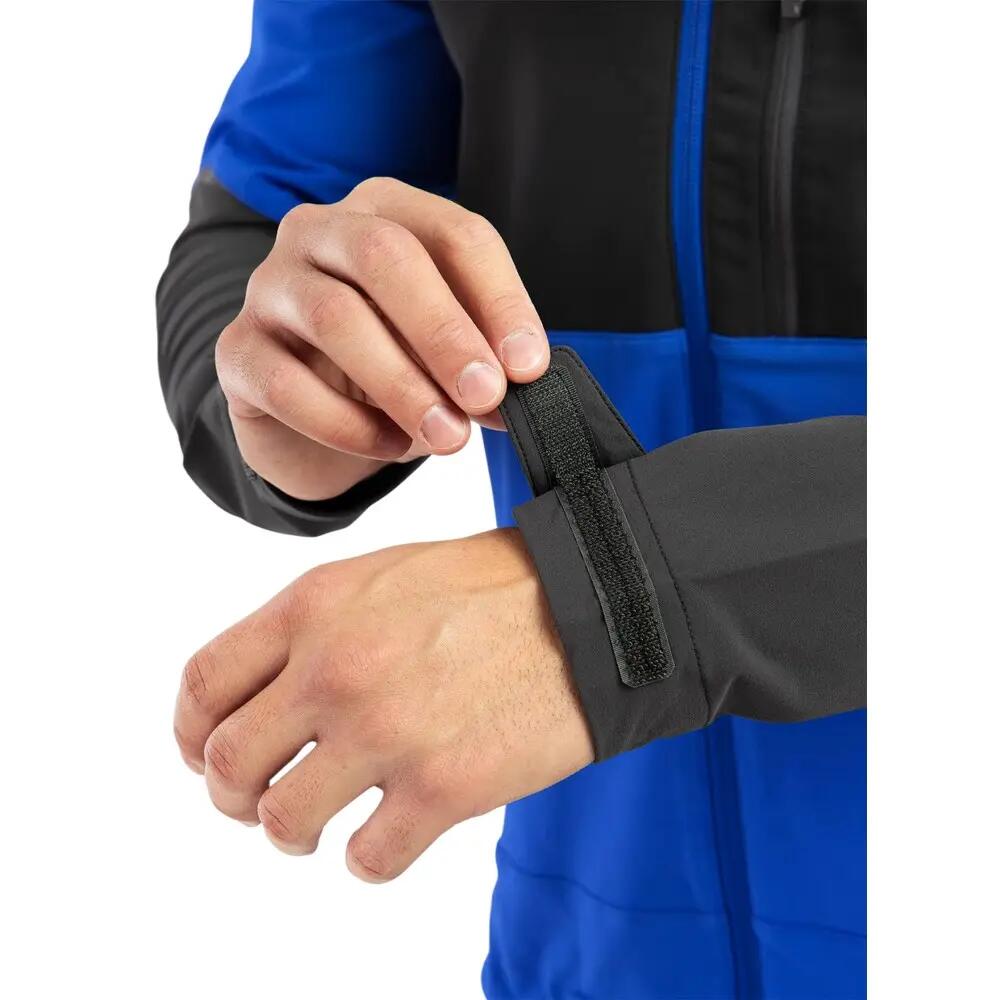 Mens Hybrid Soft Shell Jacket (Blue/Black) 6/6