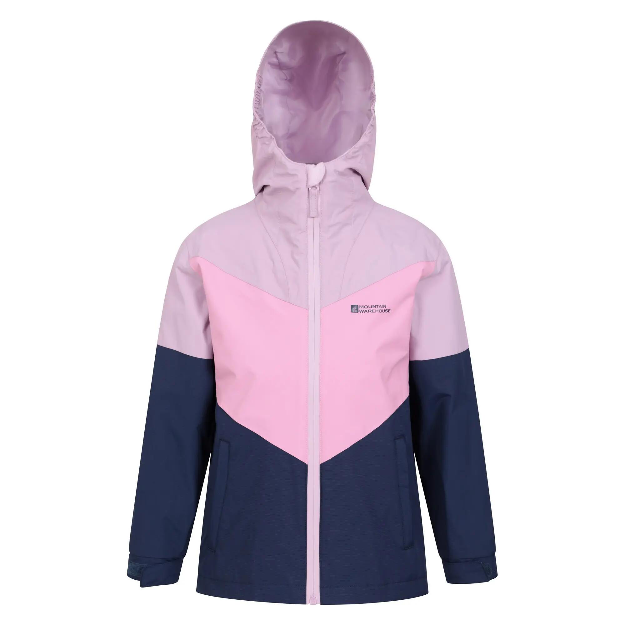 Veste Imperméable LIGHTNING Enfant (Bleu Foncé / Rose) 5/6