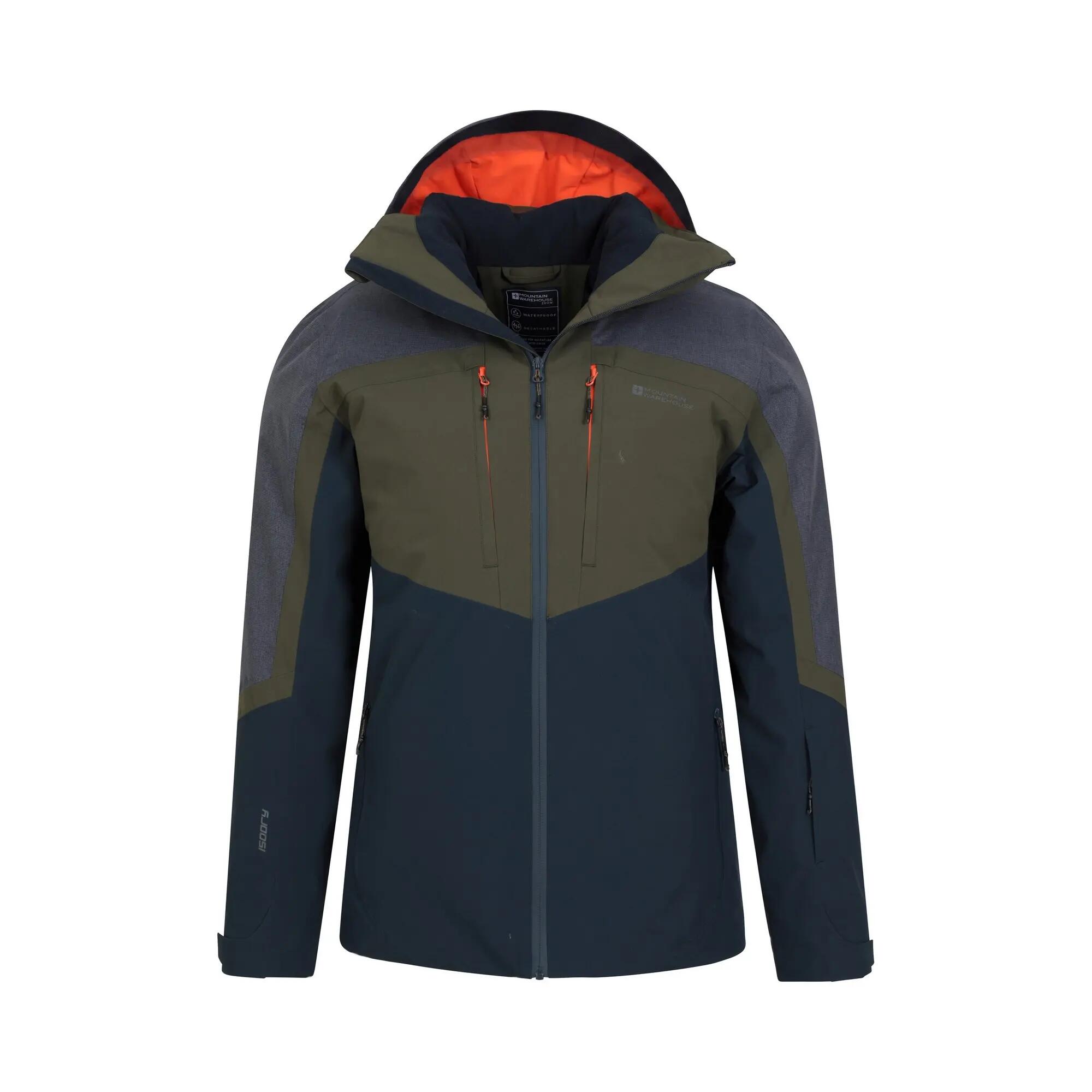 Mens Anton Waterproof Ski Jacket (Khaki Green) 5/6