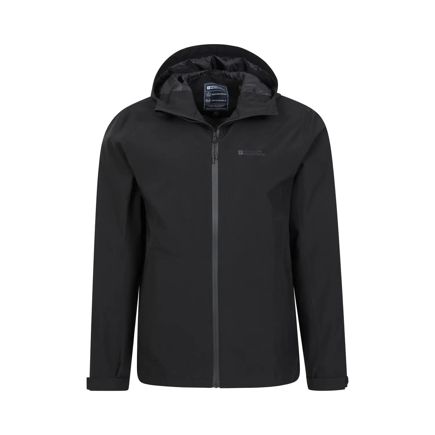 Giacca Impermeabile Uomo Mountain Warehouse Covert Nero 5/5