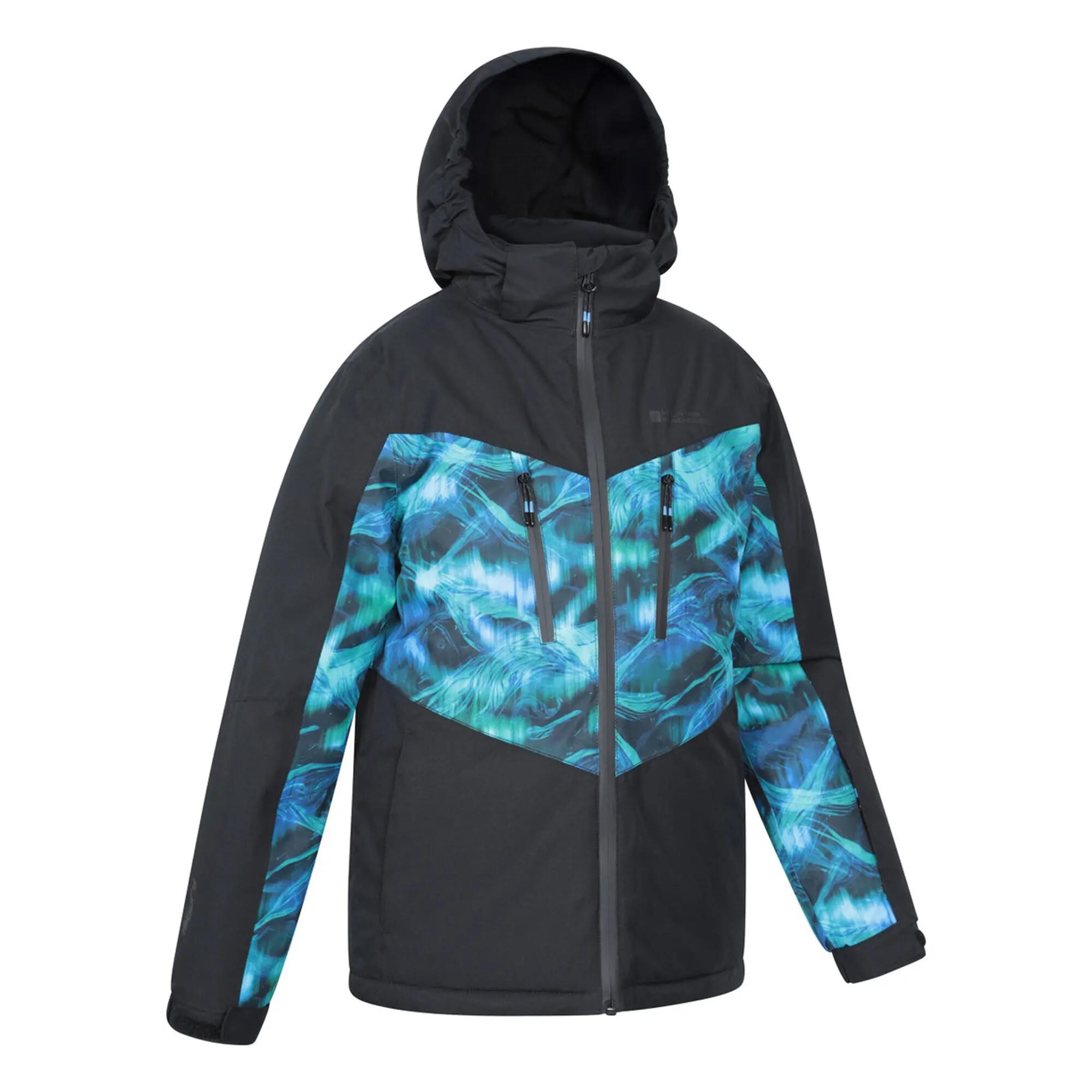 Skijacke "Storm II Extreme", Galaxie Ombré Kinder Dunkles Aquamarin 4/4
