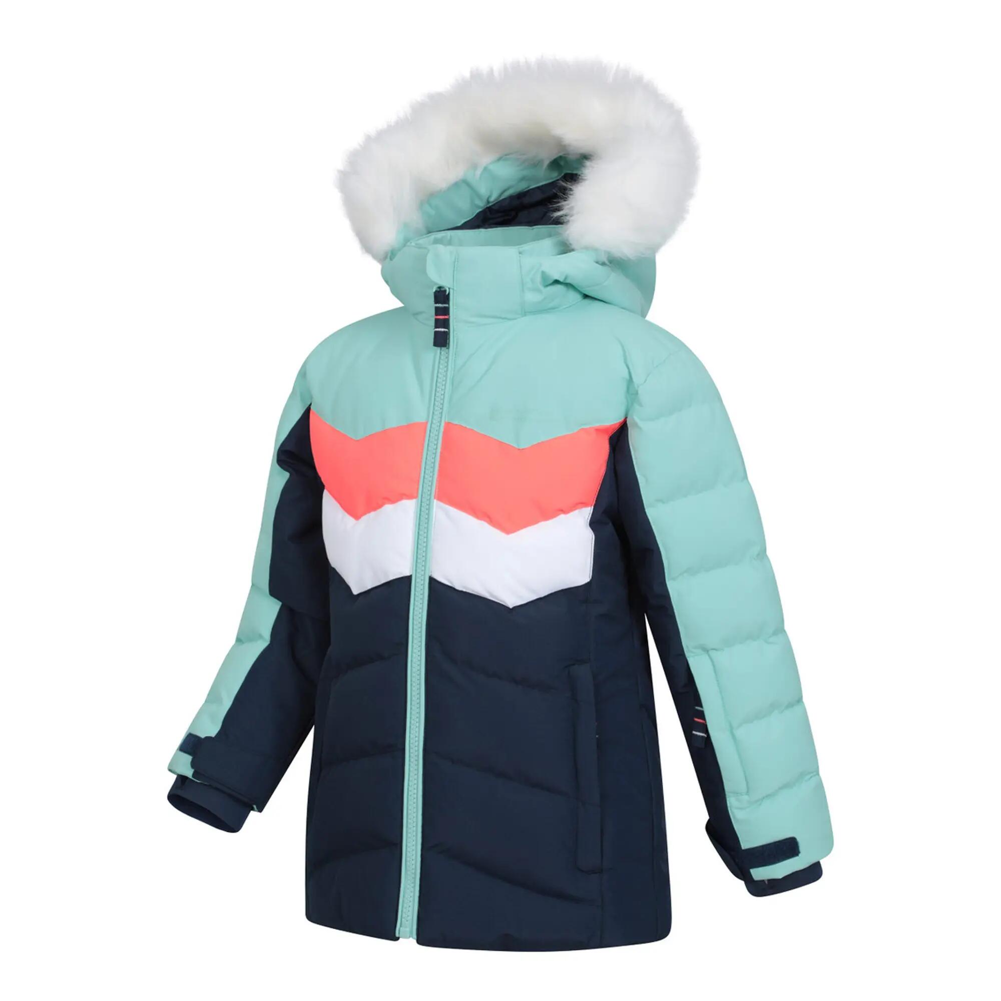Blouson De Ski ARCTIC Enfant (Bleu Sarcelle Clair) 3/4
