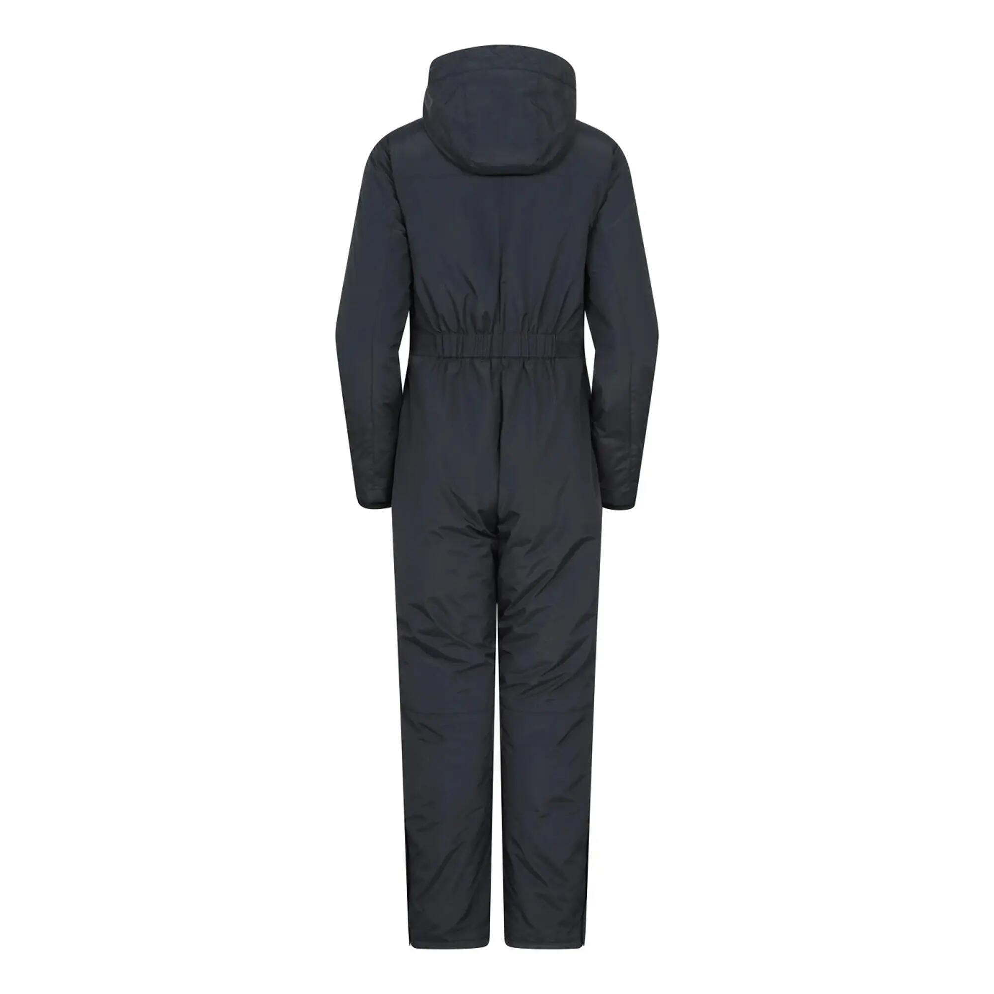 Womens/Ladies Cloud Abstract Ski Suit (Black) 2/4