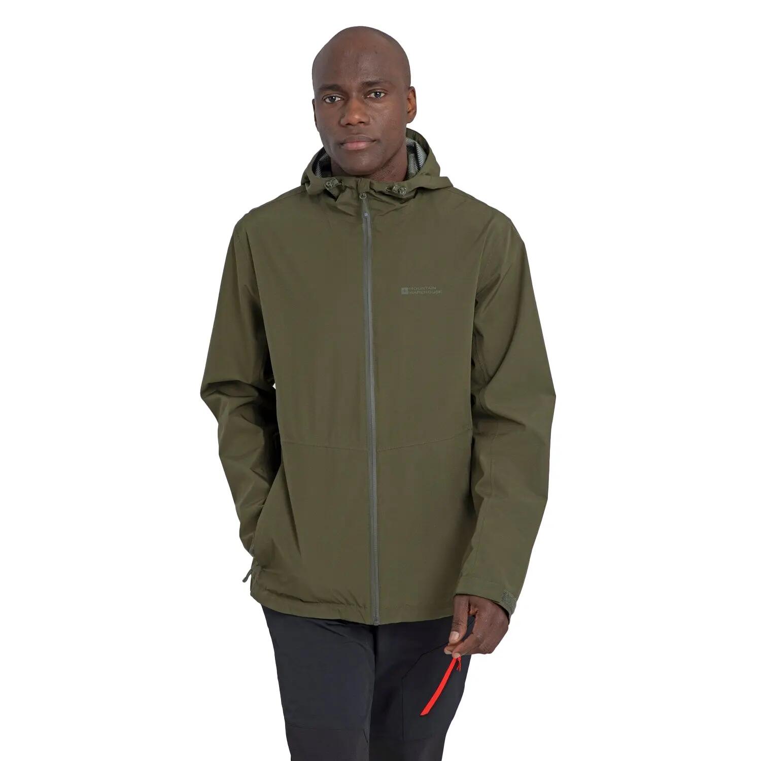 Veste Imperméable À Capuche COVERT Homme (Kaki) 5/5