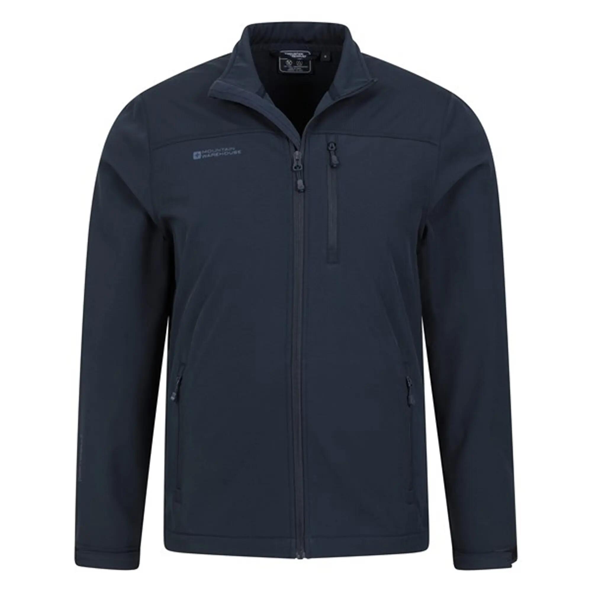 Mens Grasmere Soft Shell Jacket (Dark Blue) 5/5