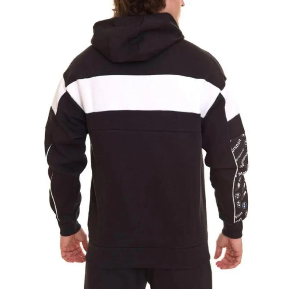 "Motorsport" Hoodie mit durchgehendem Reißverschluss für Herren Schwarz 6/7