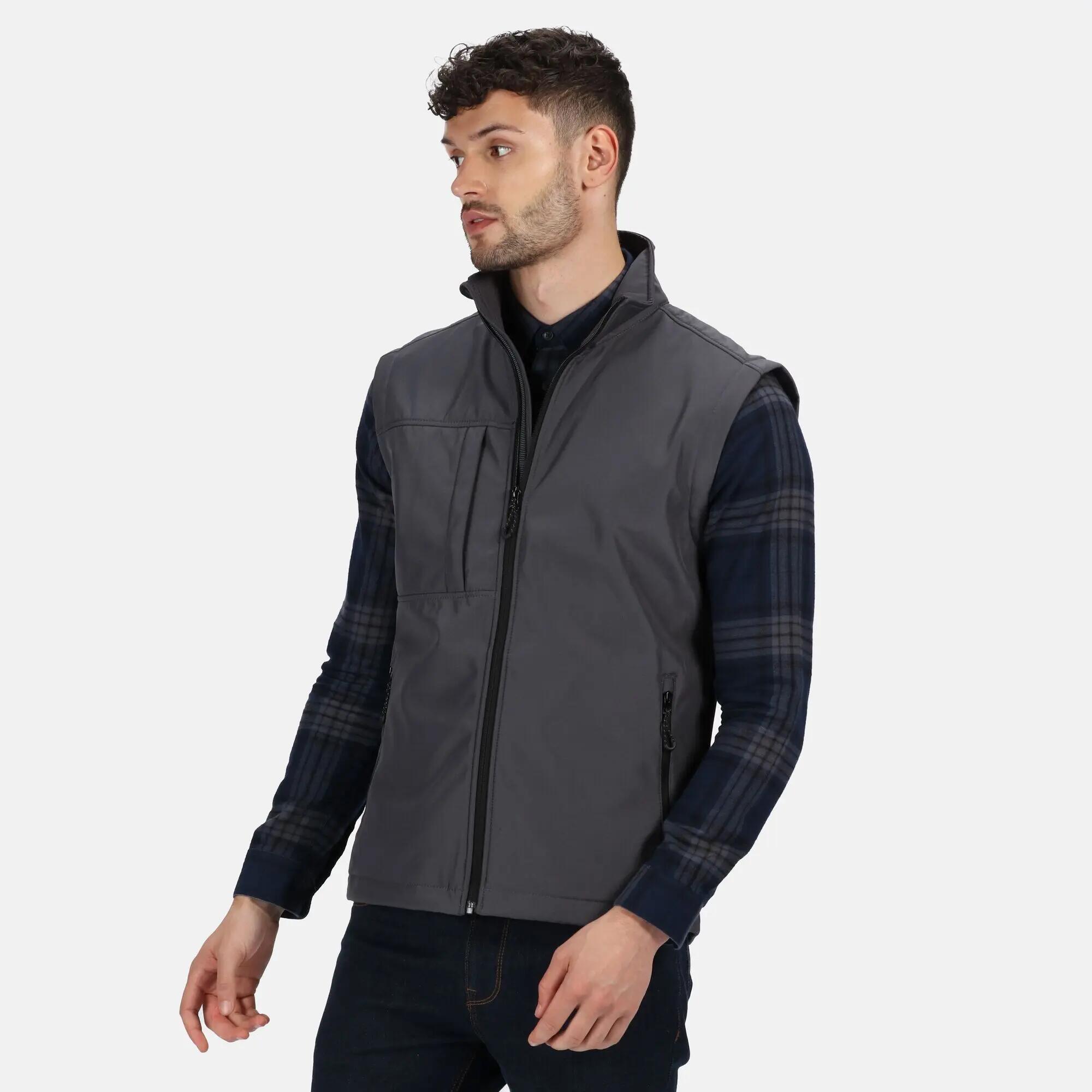 Colete Térmico 3 Camadas Softshell Homem (Cinzento Foca) 6/6