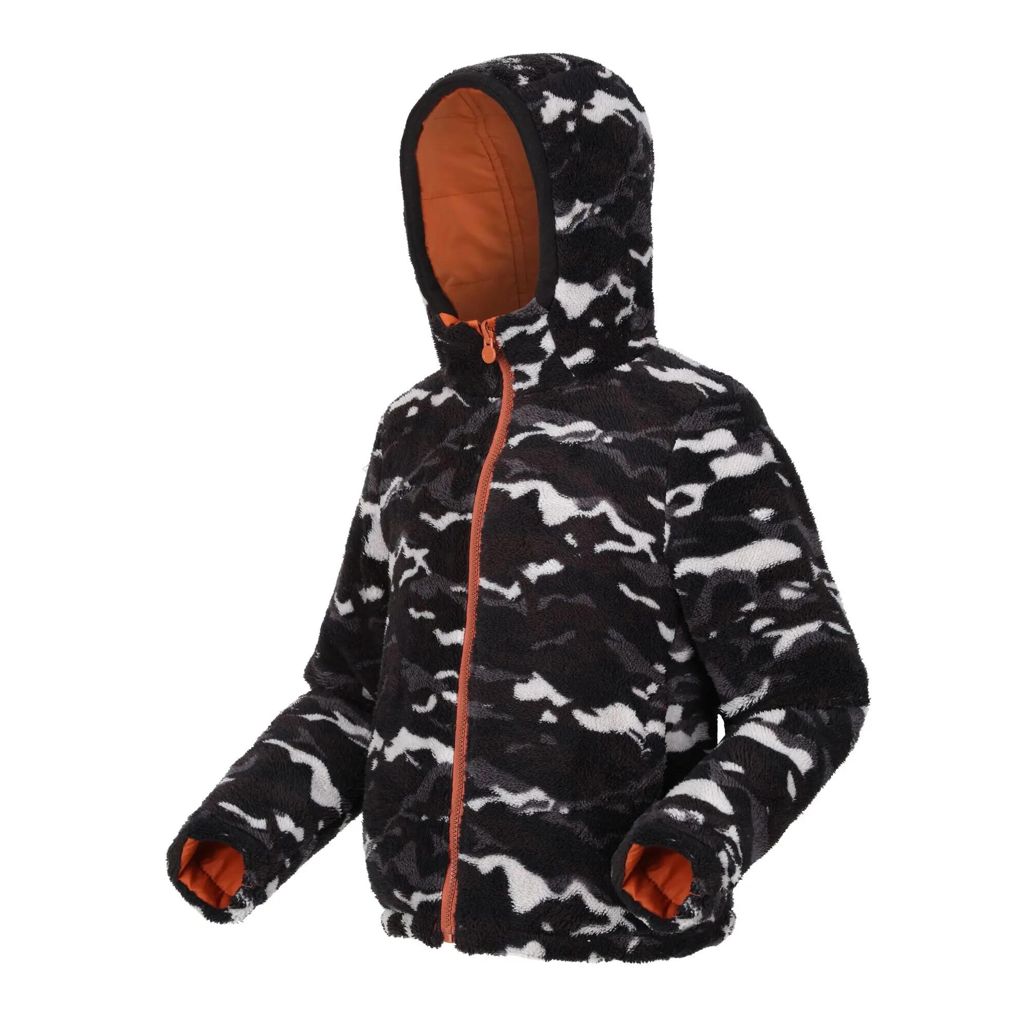 Veste Motif/style Camouflage KYRELL Enfant (Orange Brûlé / Noir) 7/7