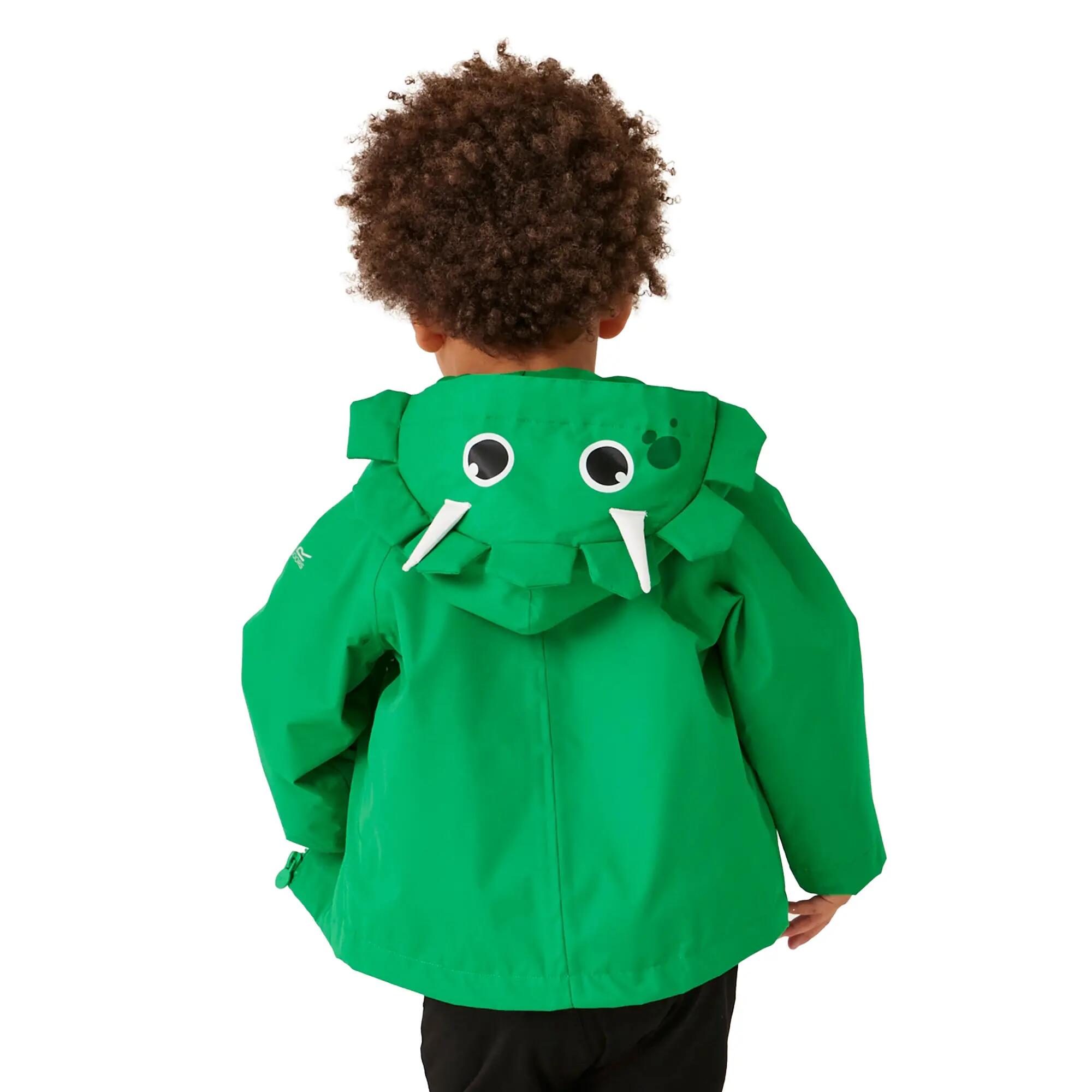 Childrens/Kids Stompy The Dinosaur Waterproof Jacket (Jellybean Green) 6/6
