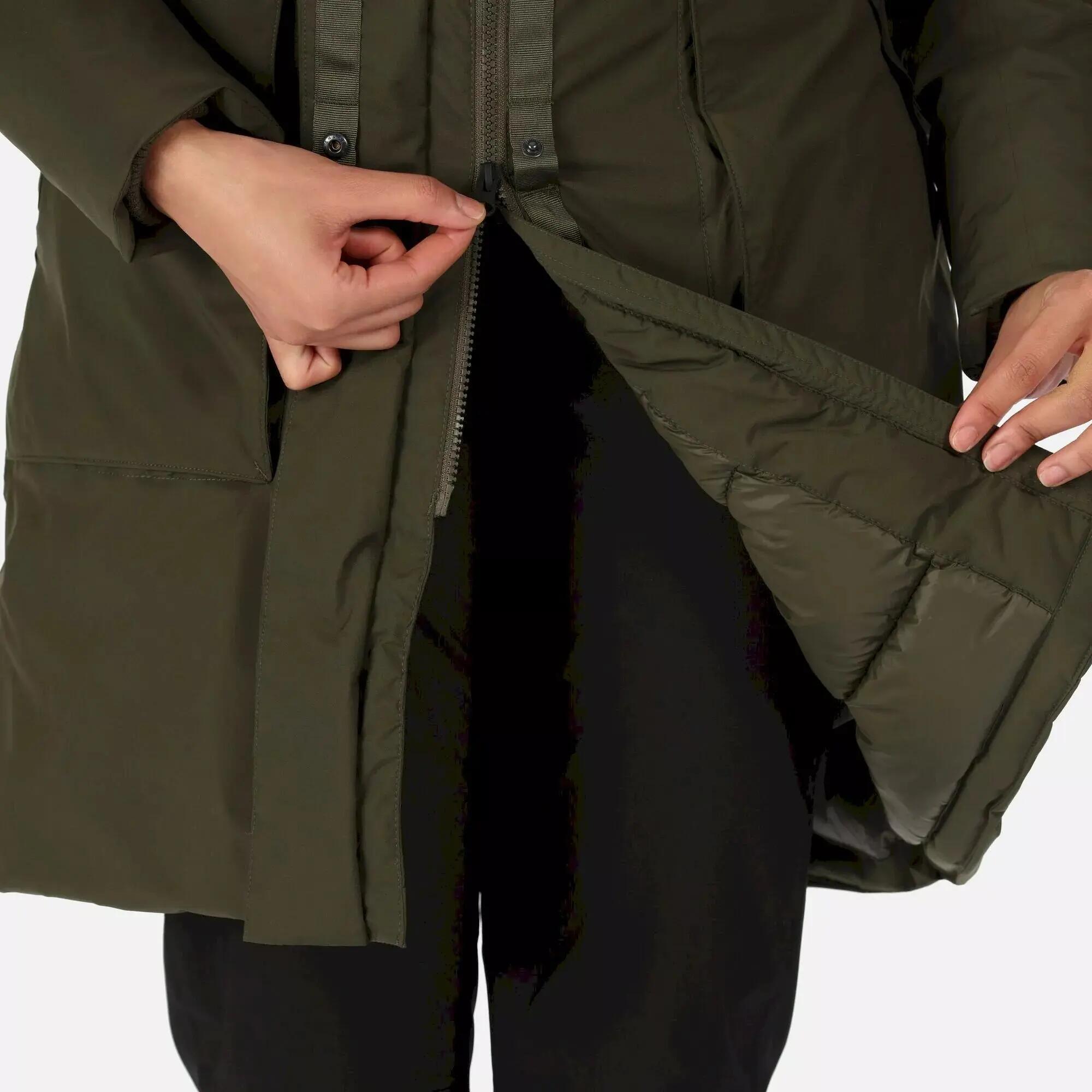 Womens/Ladies Yewbank II Waterproof Parka (Dark Khaki) 7/7