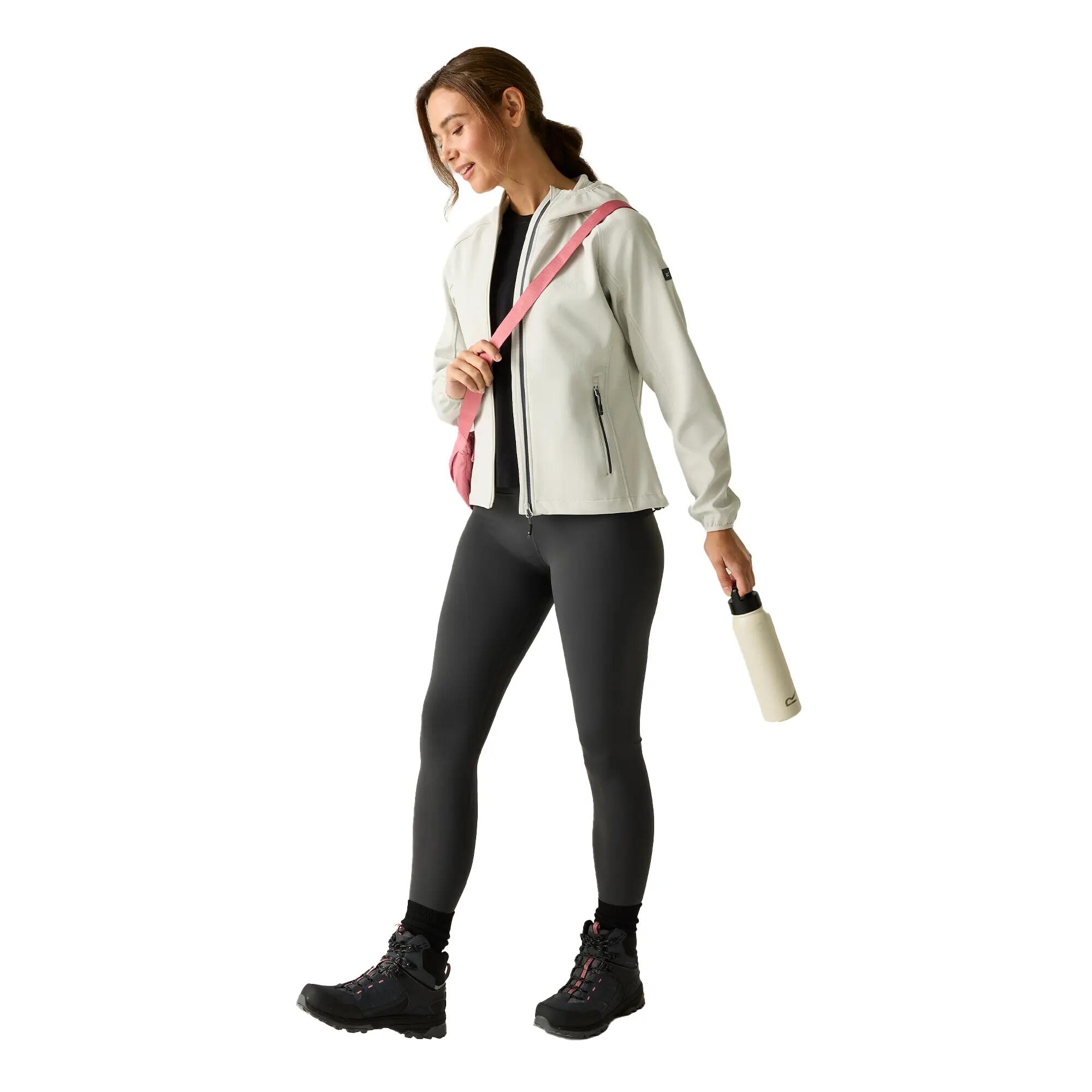 Womens/Ladies Soft Shell Jacket (Gray Dawn) 6/6