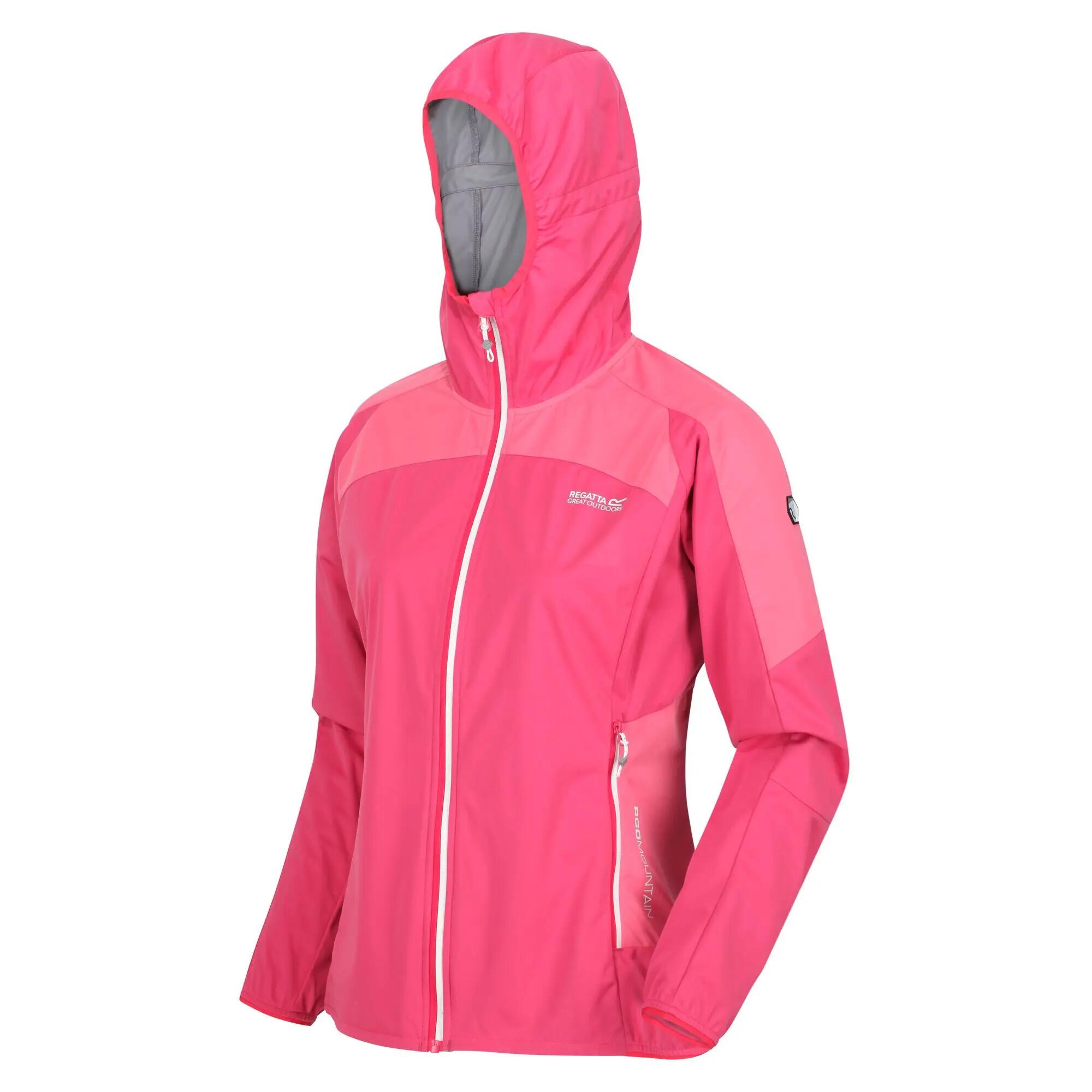 Womens/Ladies Tarvos IV Softshell Jacket (Rethink Pink/Tropical Pink) 7/7
