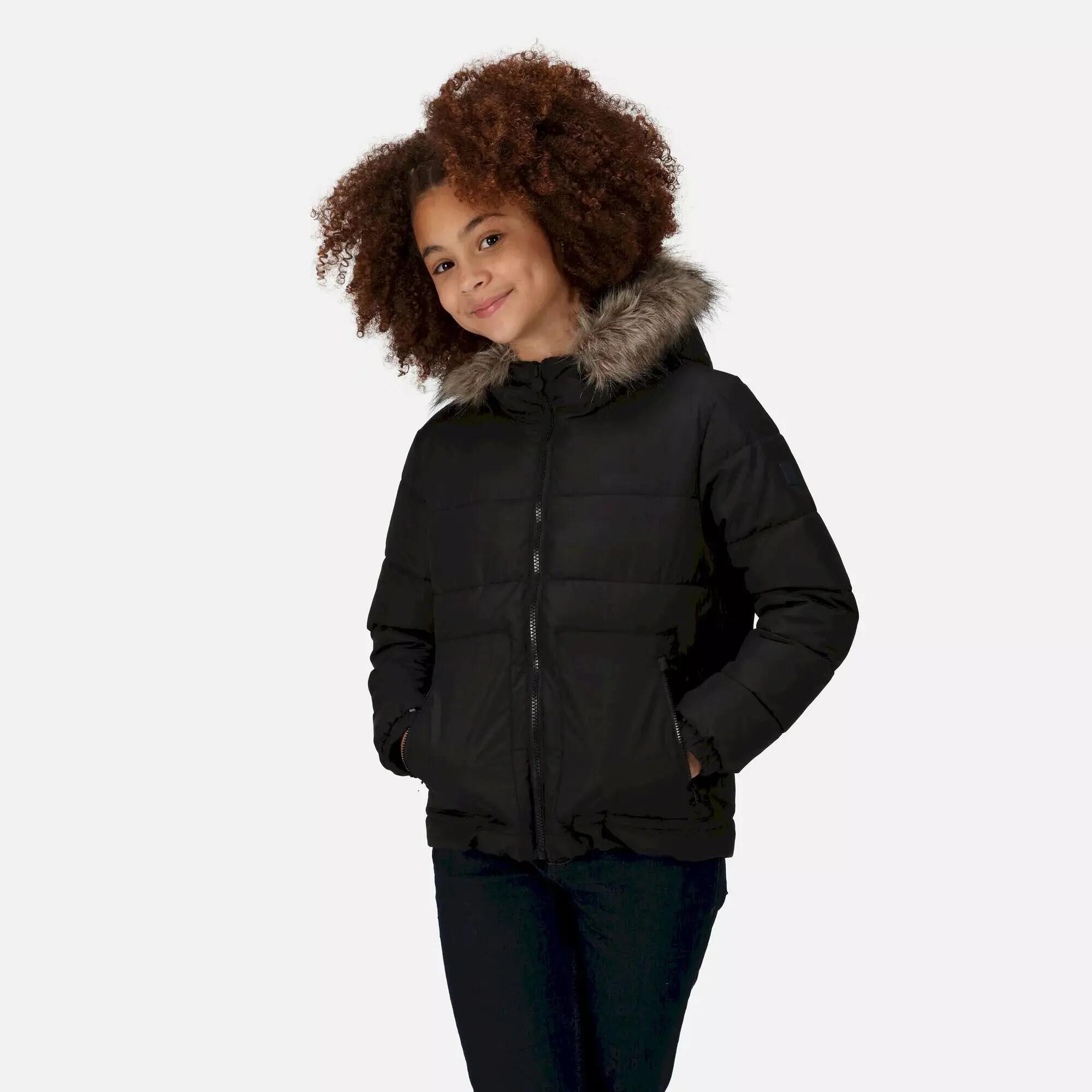 Parka Finta Pelliccia Bambini Regatta Nero 7/7