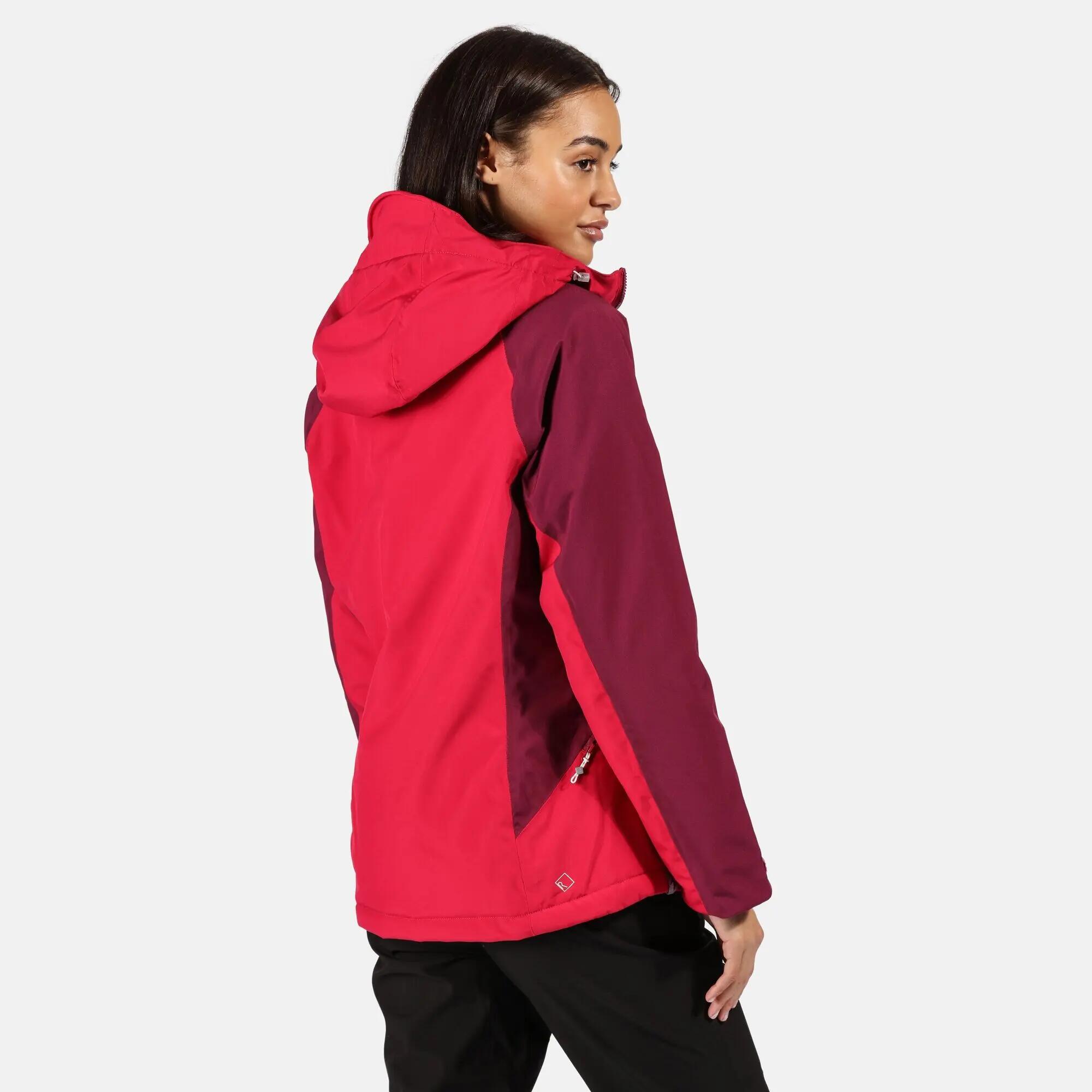 "Highton" Steppjacke Wasserfest für Damen Cherryrot/Purpur 7/7