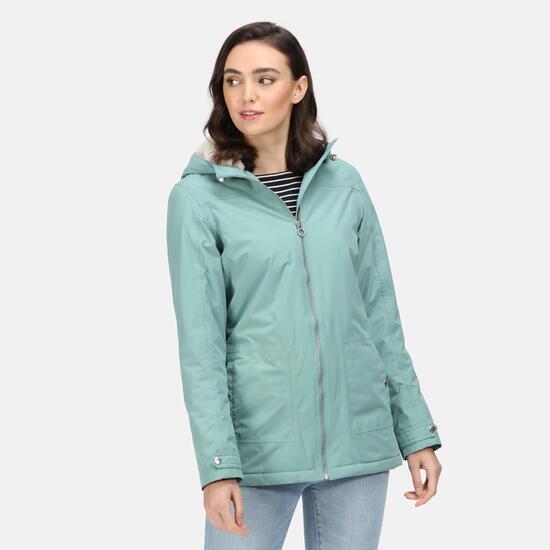 Bergonia II" Jacke, wasserfest mit Kapuze für Damen Efeu