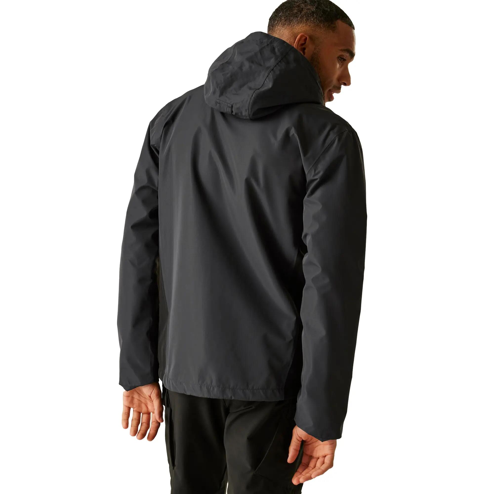 Giacca Impermeabile Uomo Regatta Matt II Cenere Nero 6/7