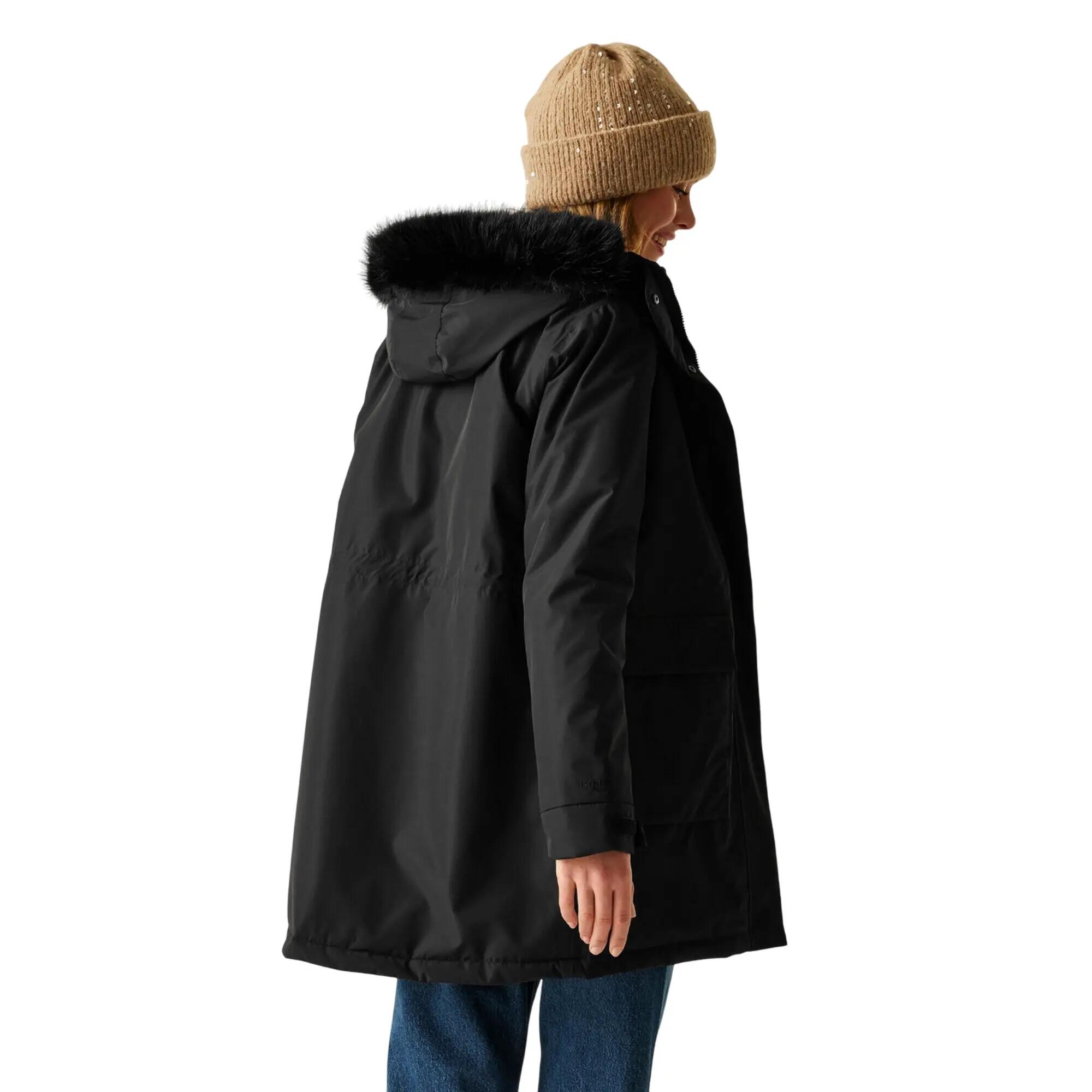 Casaco impermeável isolado Sabinka para senhora/senhora (Preto) 6/6