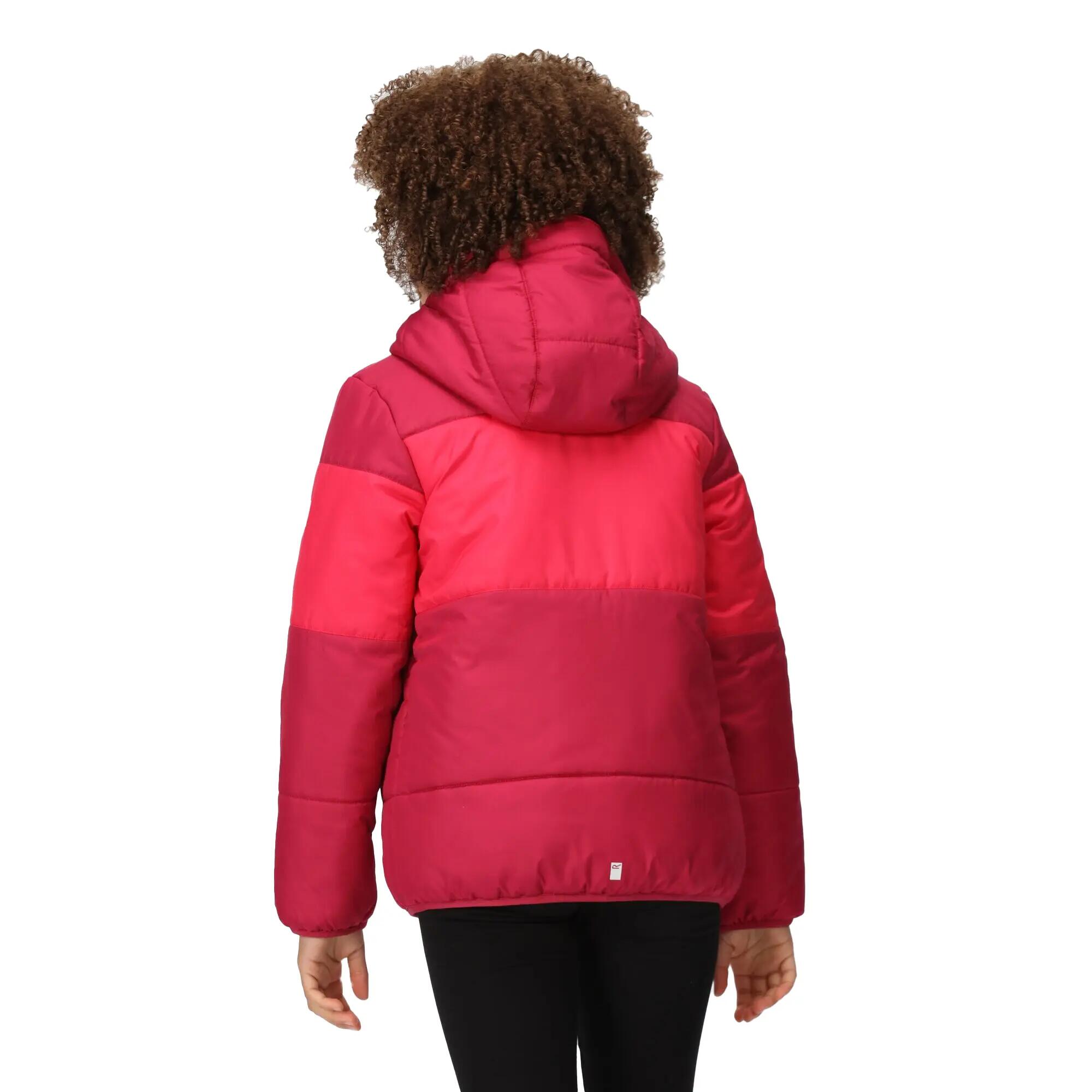 Childrens/Kids Lofthouse VII Terrain Print Padded Jacket (Berry Pink/Pink 7/7