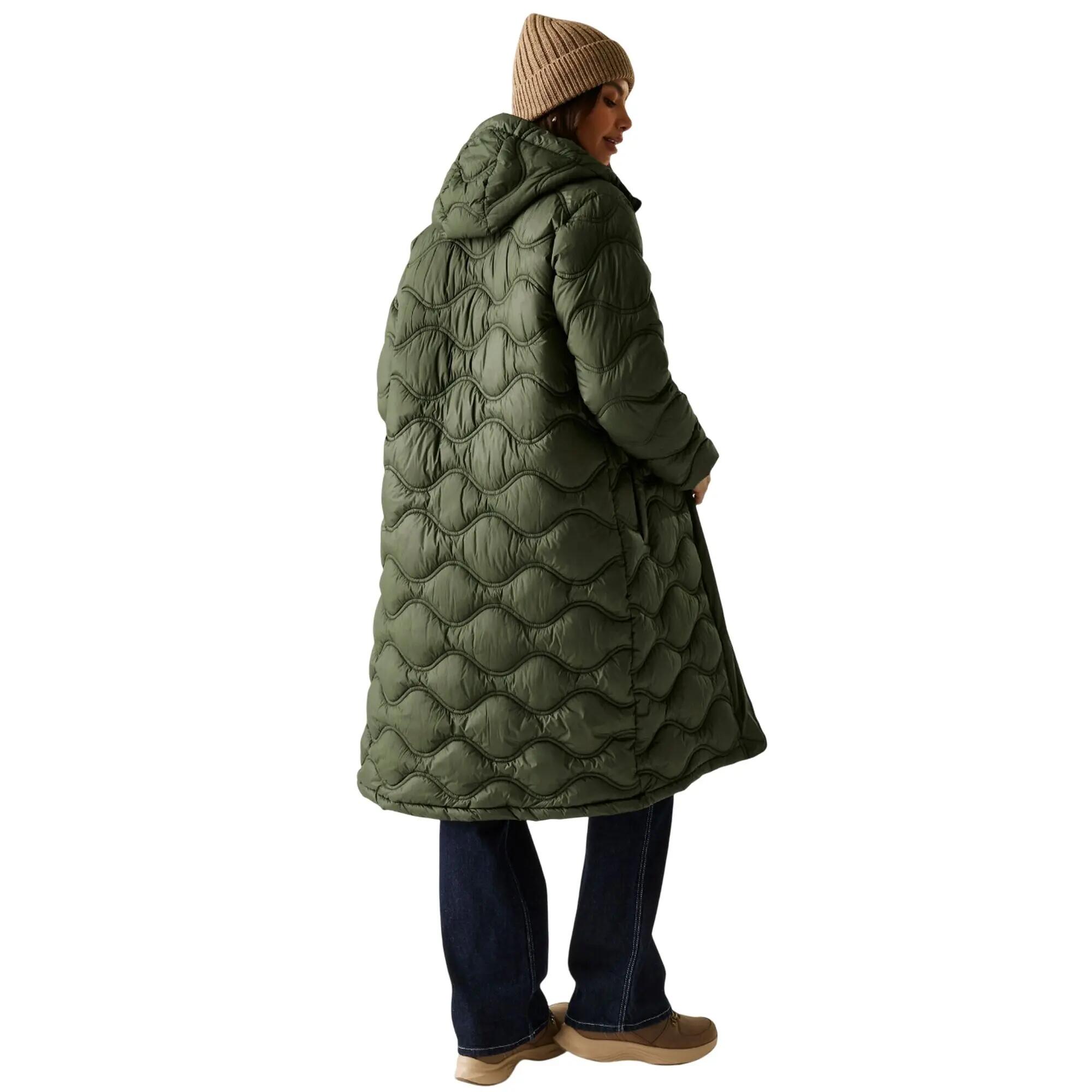 Veste Motif/style Matelassé EMBRIE Femme (Kaki Foncé) 6/6