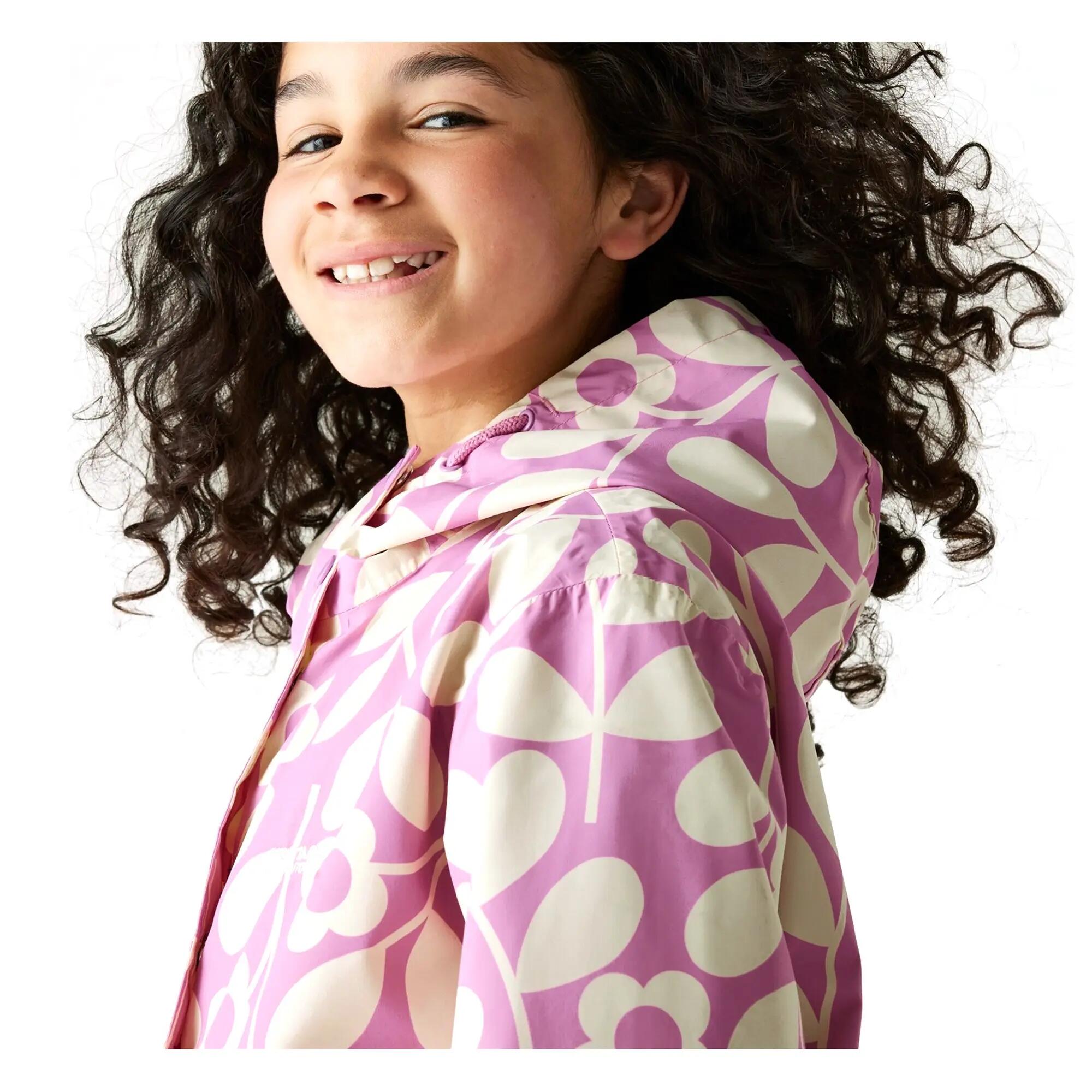 "Orla Kiely Swing" Jacke, wasserfest für Kinder Lilac Creme 3/4