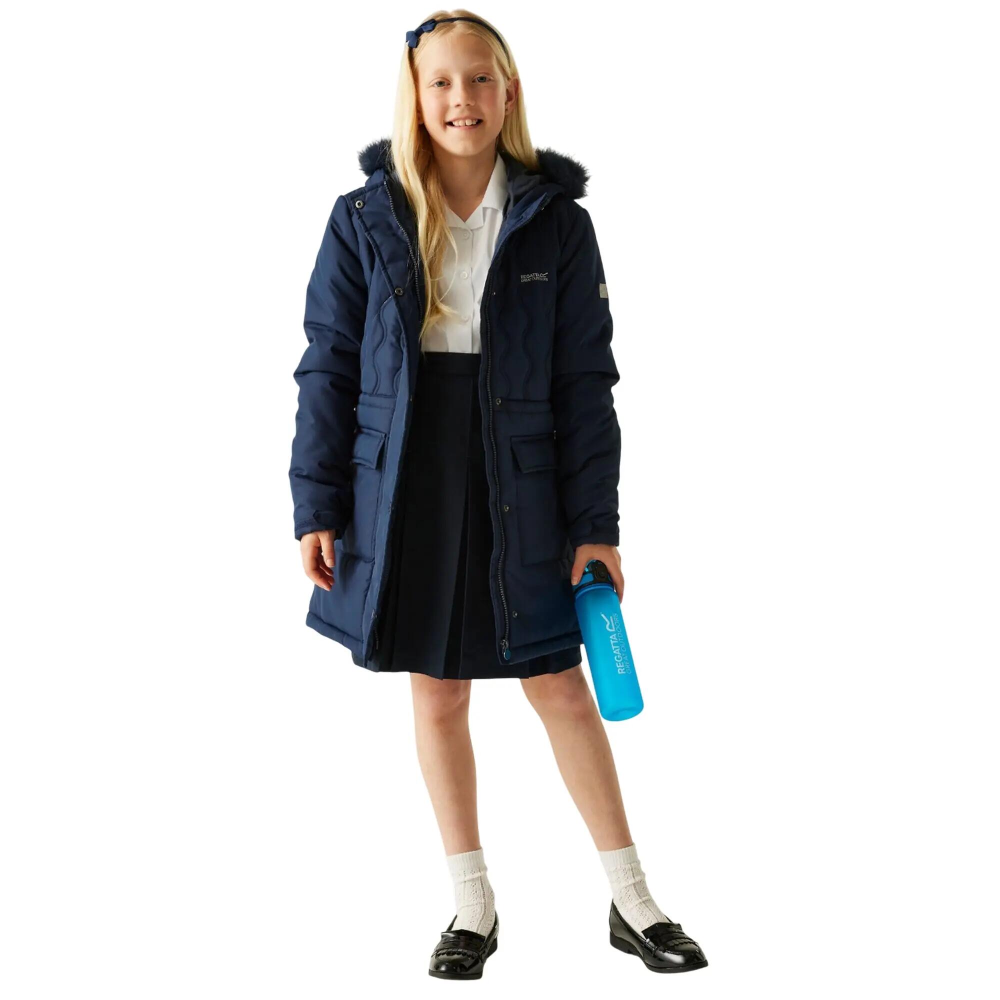 Kinder/Kids Fabrizia II gewatteerde jas (Marine) 7/7