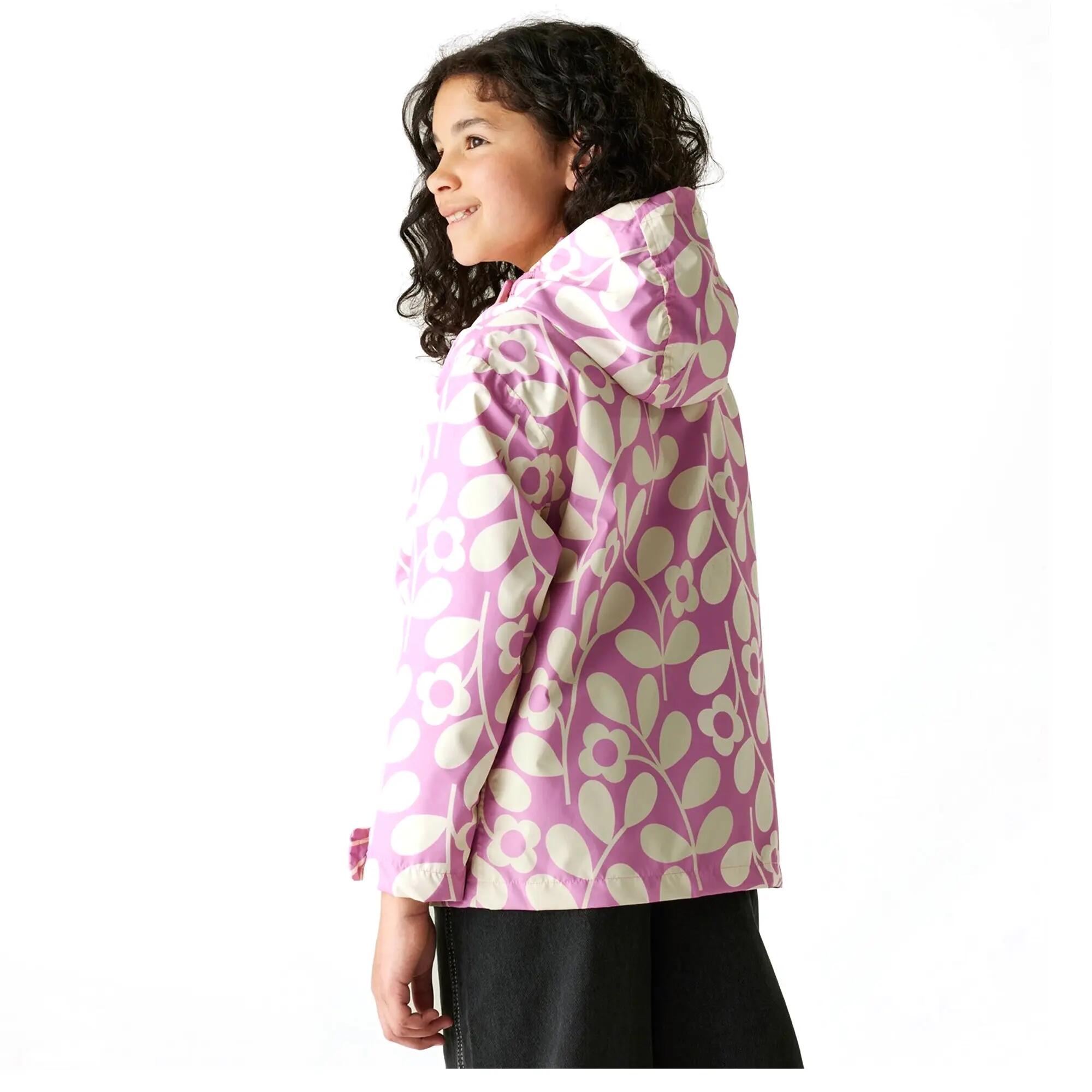 "Orla Kiely Swing" Jacke, wasserfest für Kinder Lilac Creme 2/4