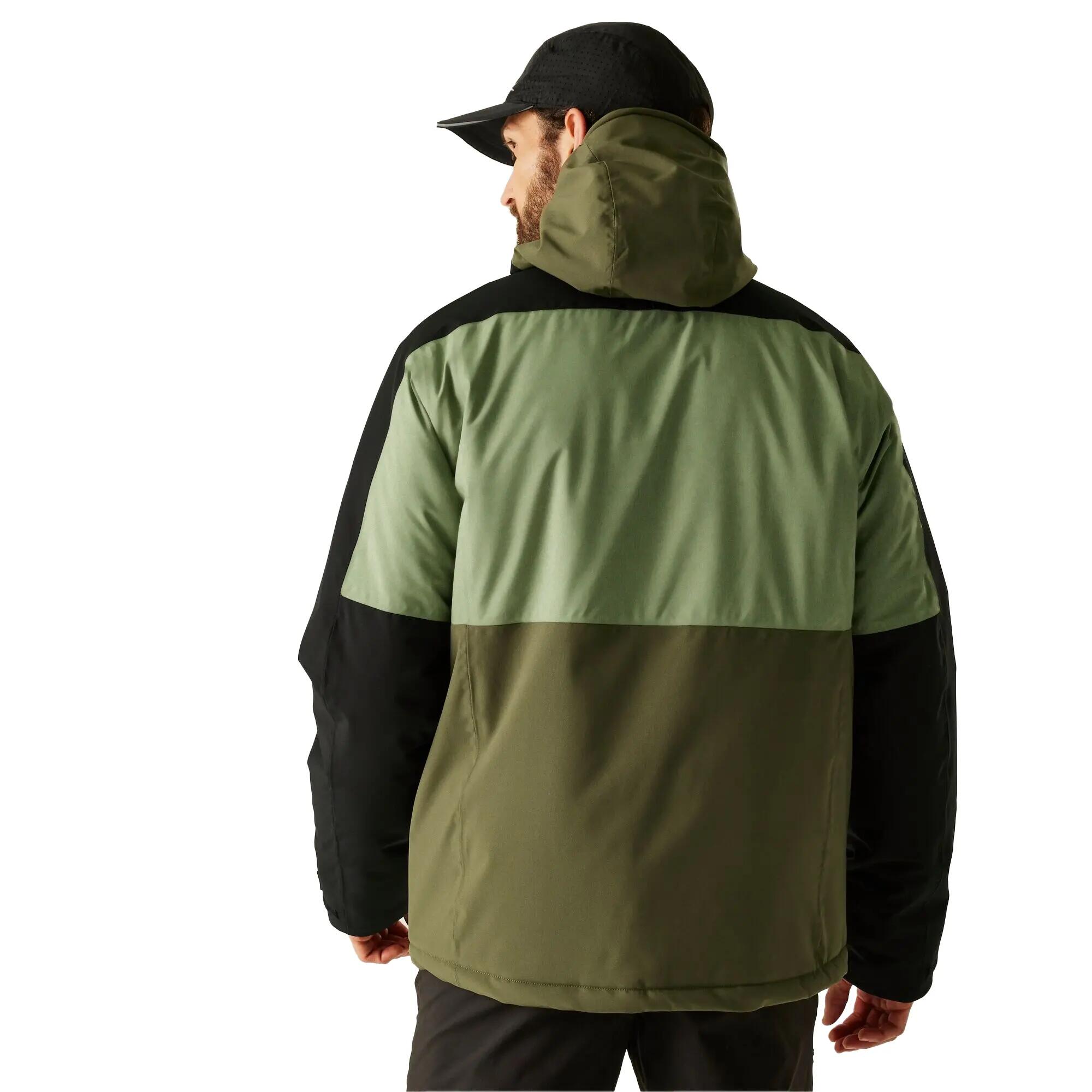 Veste Imperméable À Capuche MALAND Homme (Kaki / Noir / Vert Kaki Foncé) 6/7