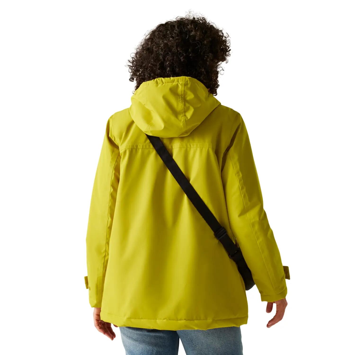 Dames Orla Kiely Effen Halflang Waterdicht Jasje (Antiek mos) 6/6