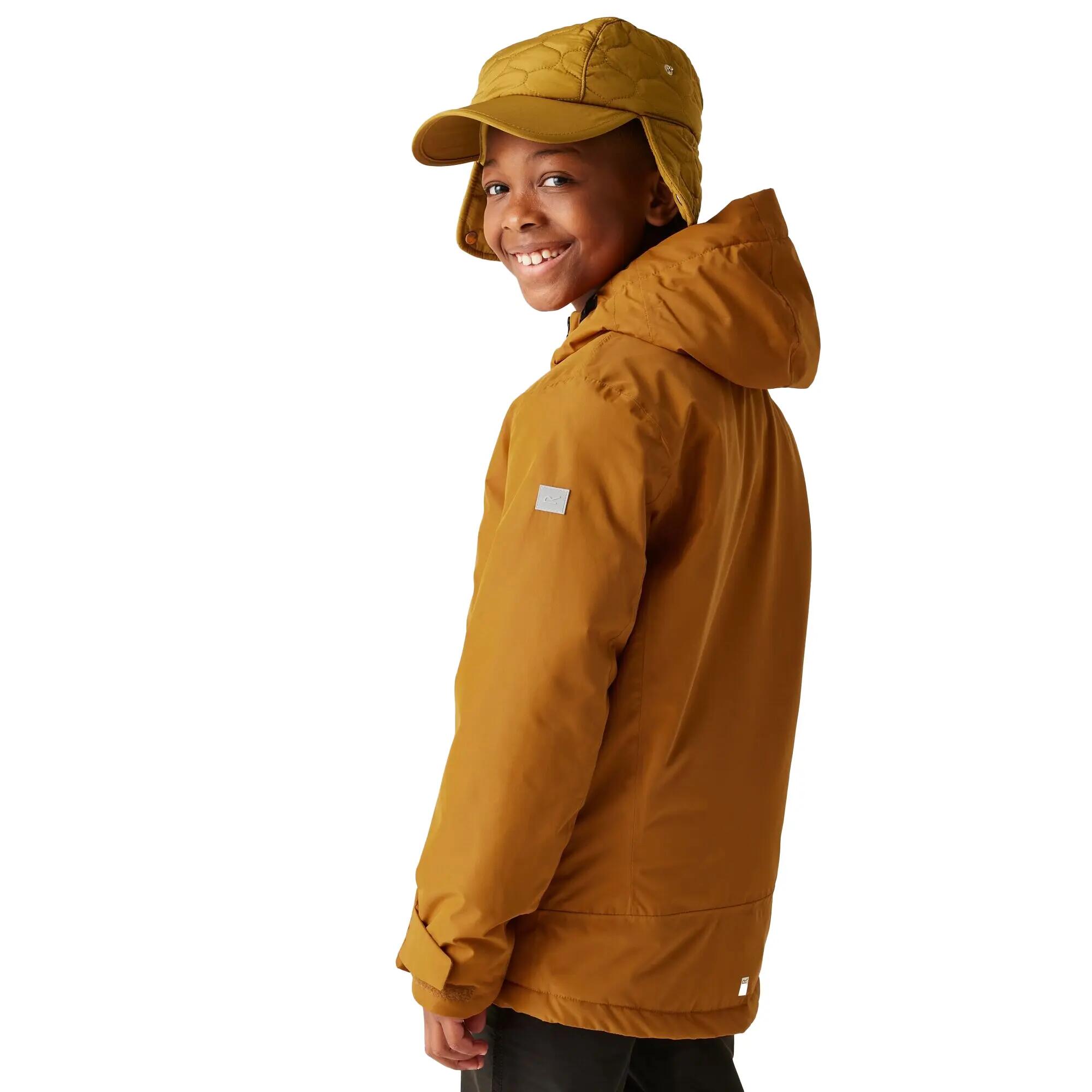 Veste Imperméable FRELTON Enfant (Citrouille Épicée / Noir) 6/6