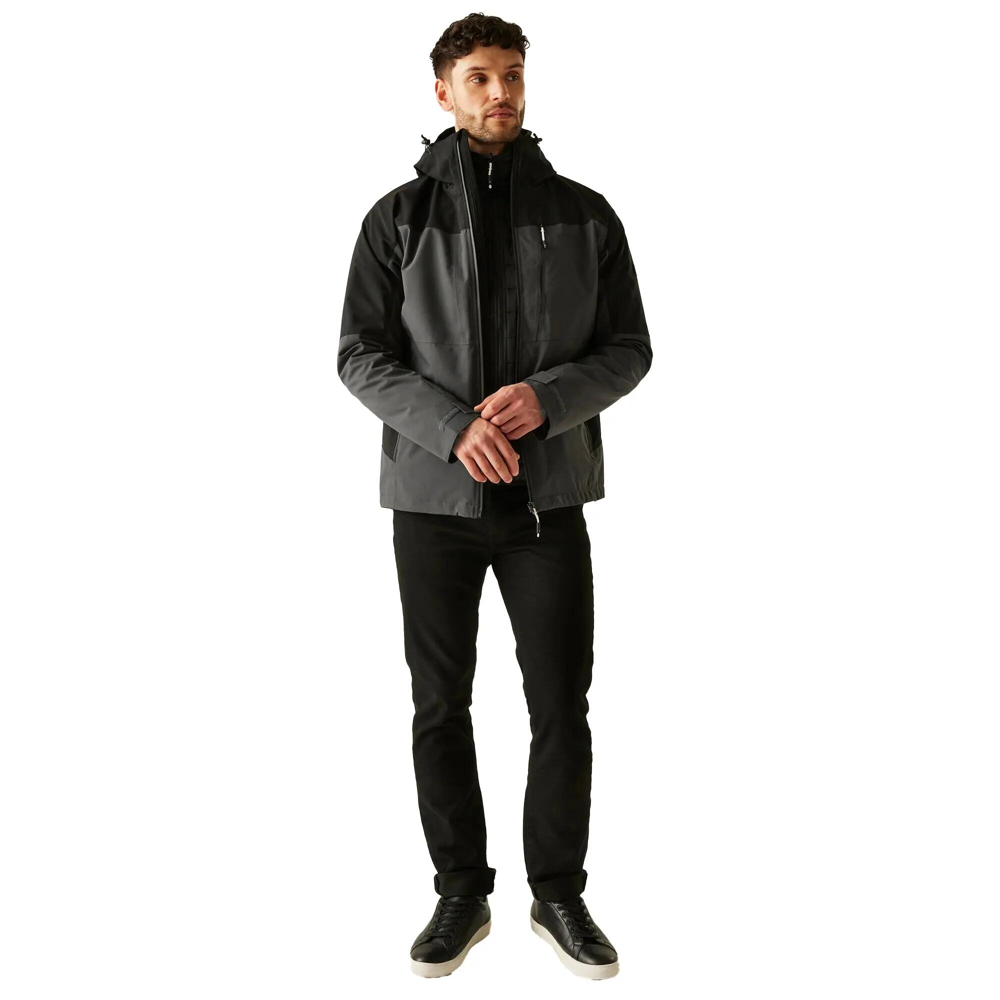 Casaco 3 em 1 Wentwood para homem (Cinzento Cinza) 7/7
