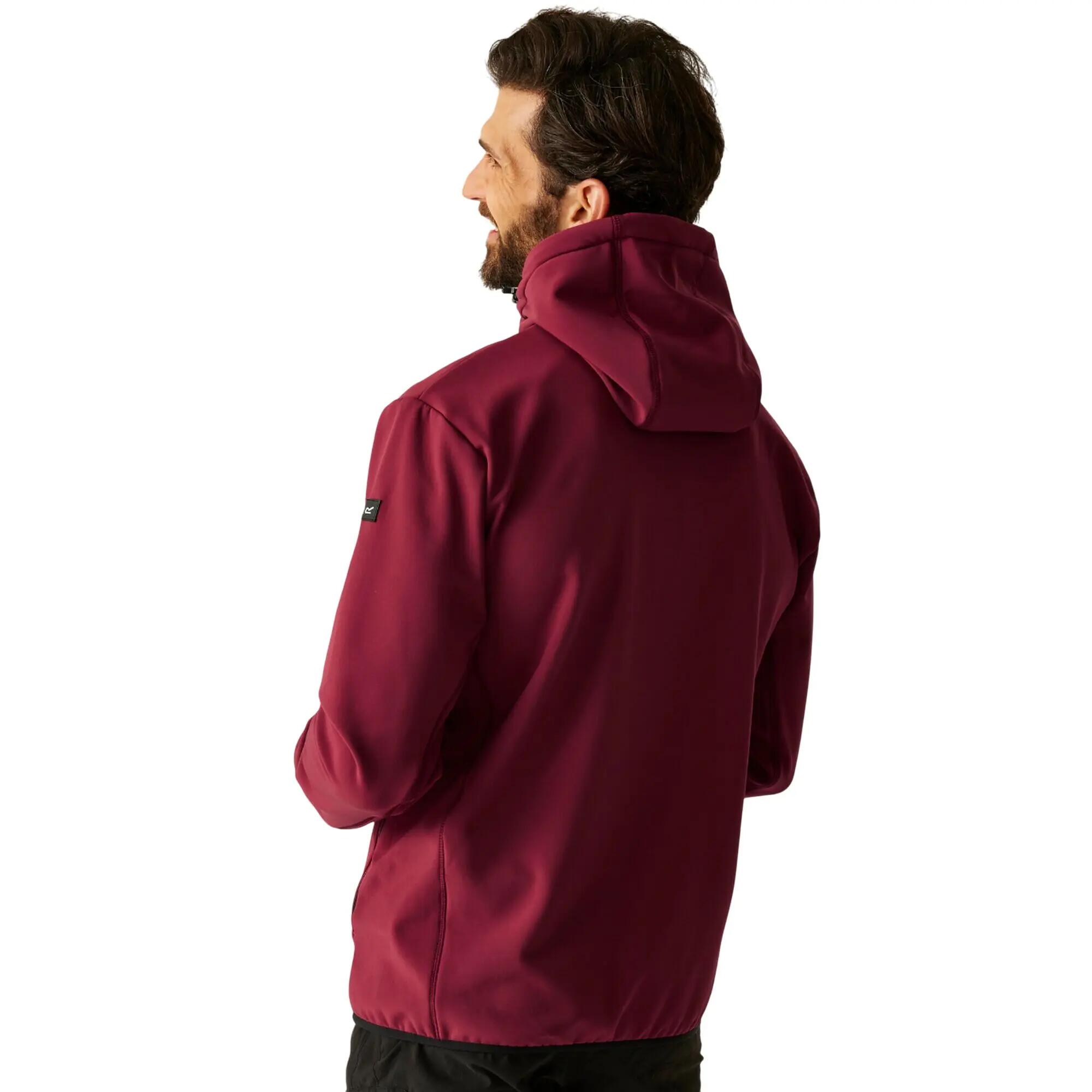 Chaqueta Softshell Ossek para Hombre Burdeos Oscuro 6/7