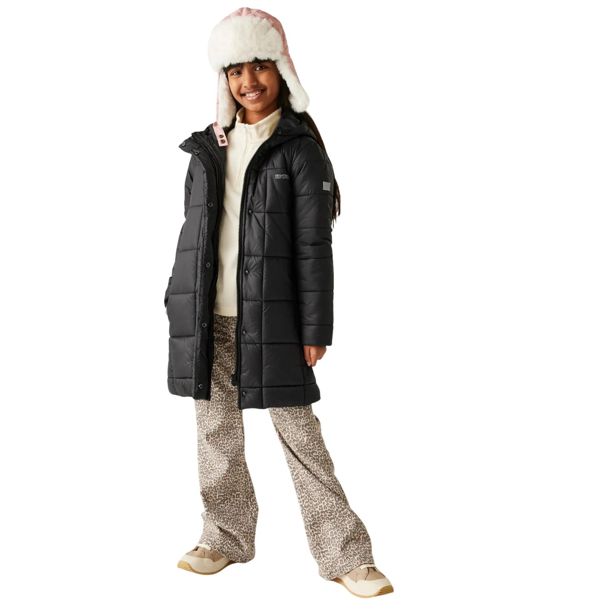 Embrie Gewatteerde Jas voor Kinderen/Kinderen (Zwart) 7/7