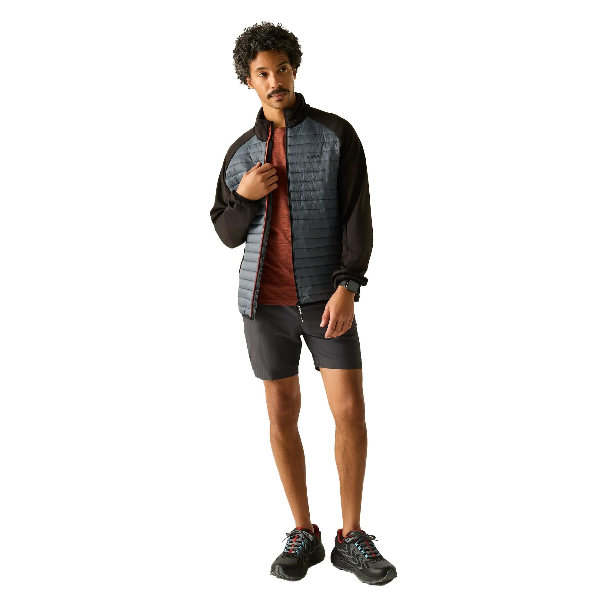 Chaqueta Híbrida Clumber para Hombre Gris Tormenta, Negro 6/6
