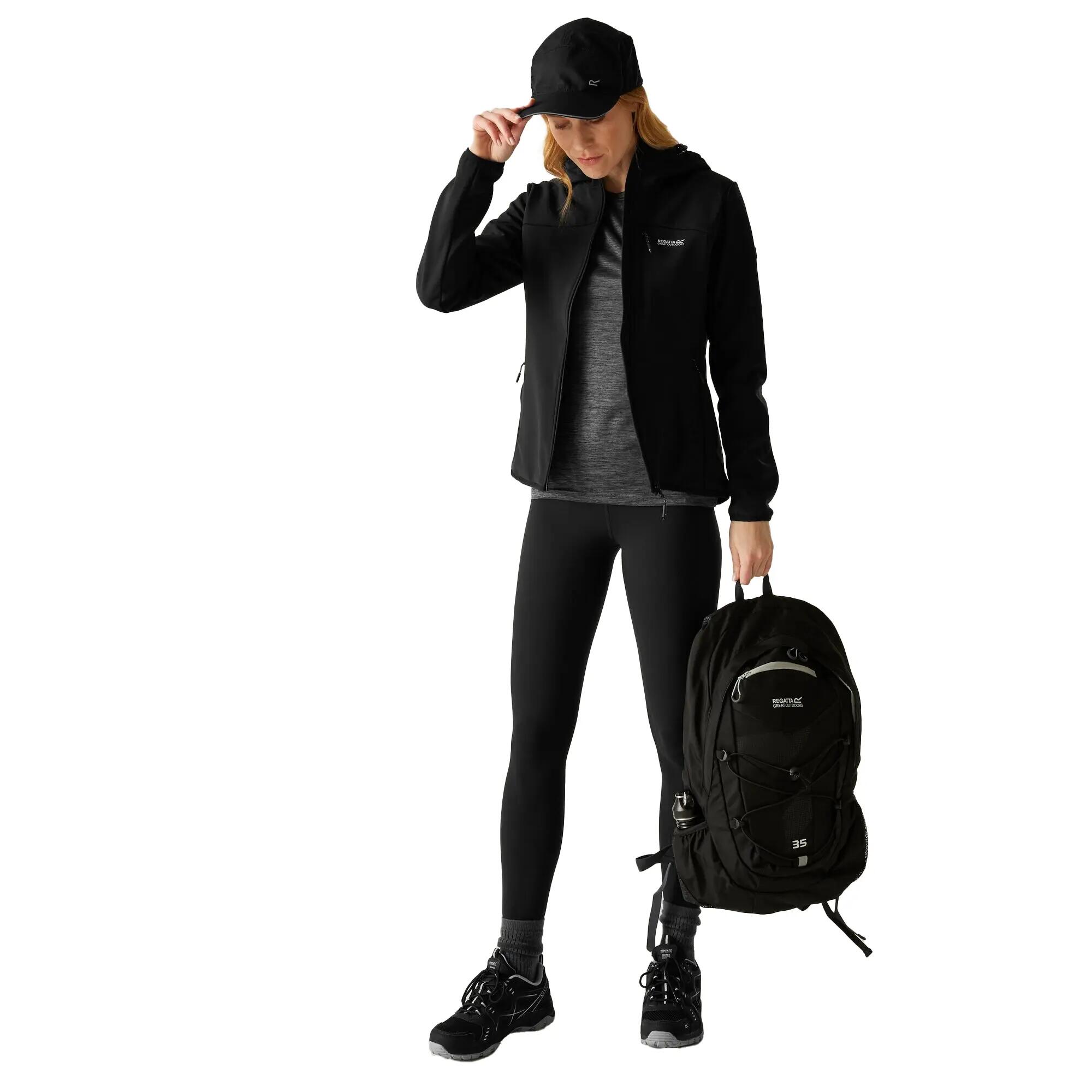 "Ossek" Softshelljacke für Damen Schwarz 7/7