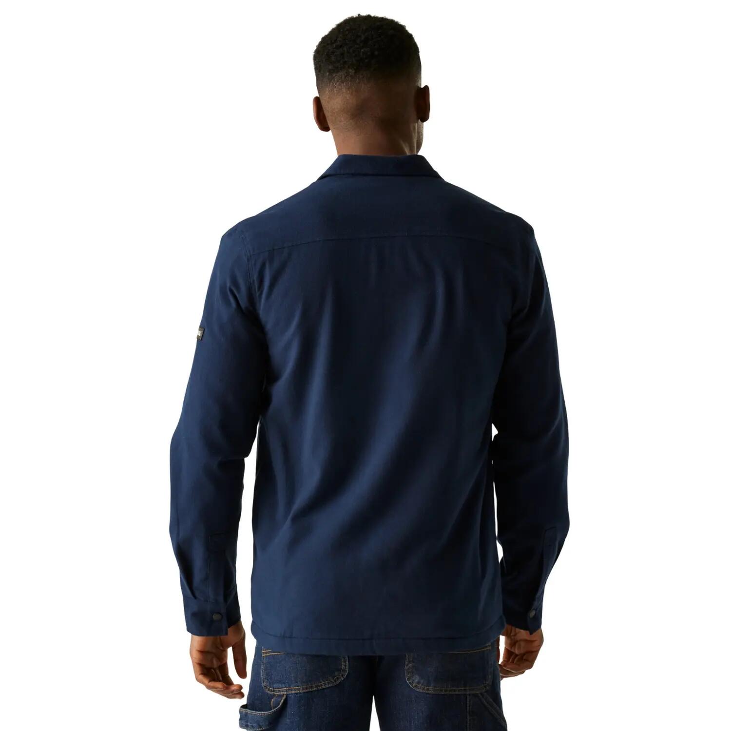 Casaco Spennith Plain Shirt para homem (Azul Marinho / Gengibre Glaceado) 6/6