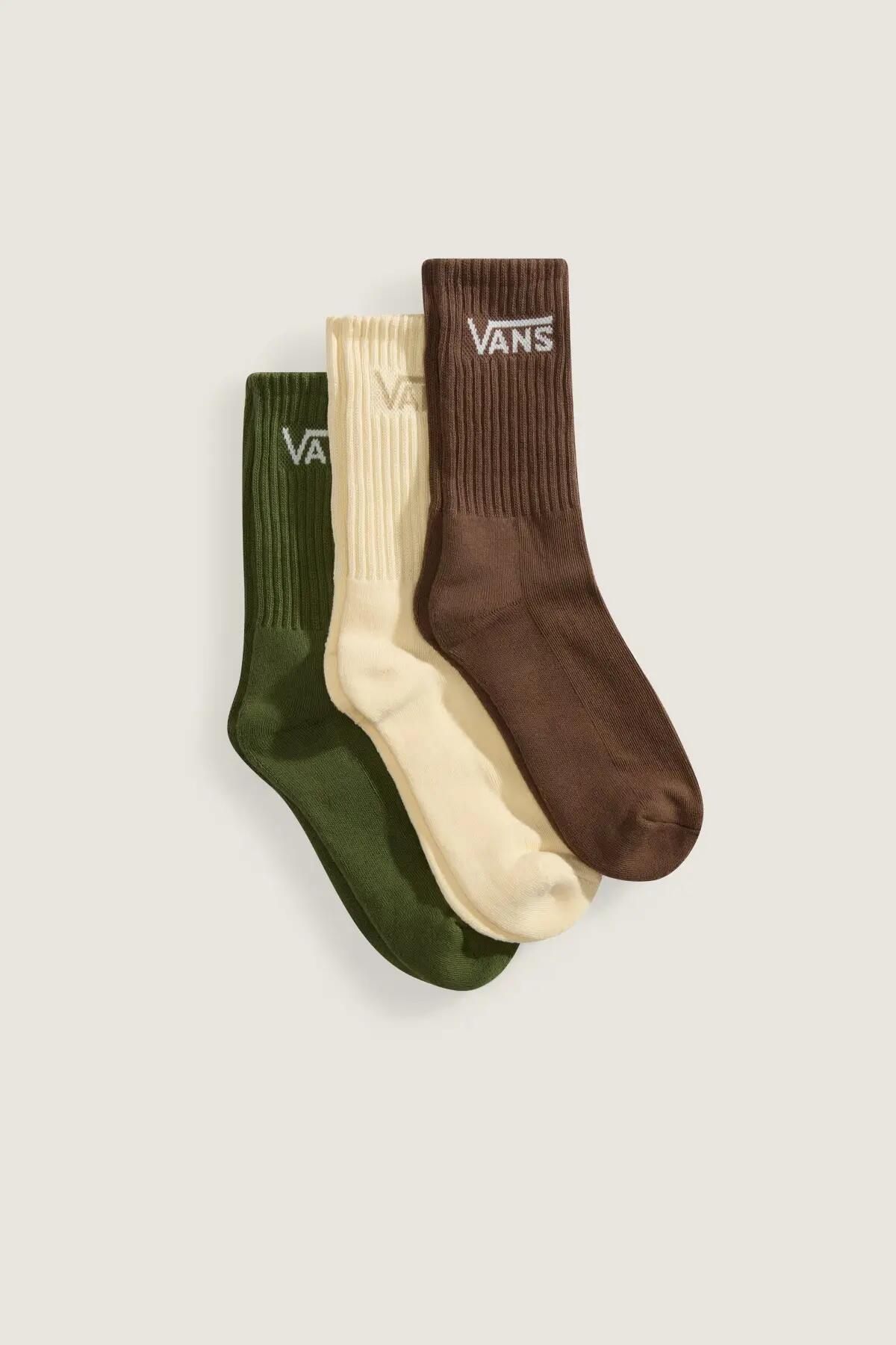 Meias Vans Modelo Vn000qbvgrk1 Classic Crew Cor Multicolorido 5/5