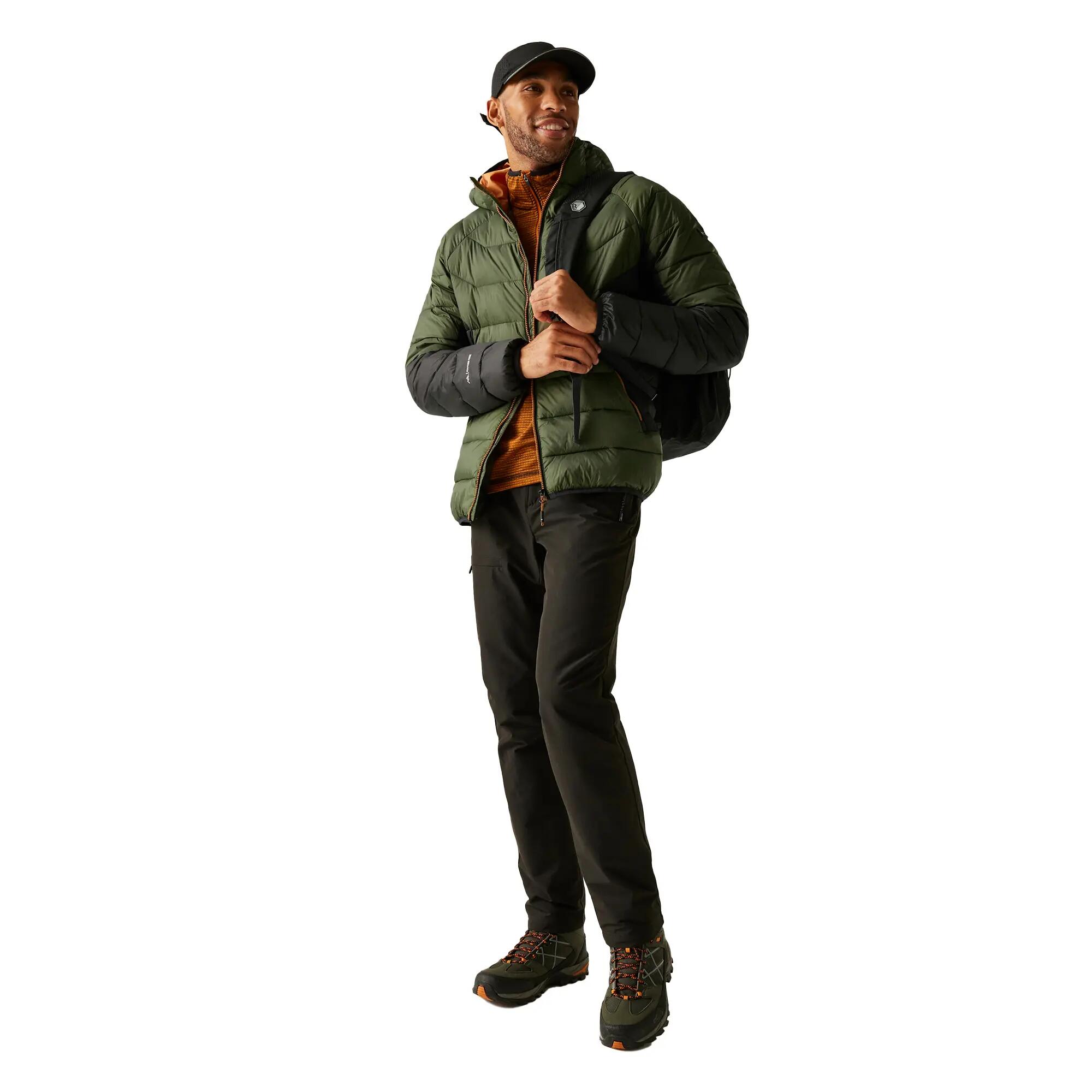 Chaqueta Acolchada Dalent para Hombre Oliva Noche, Negro 6/6